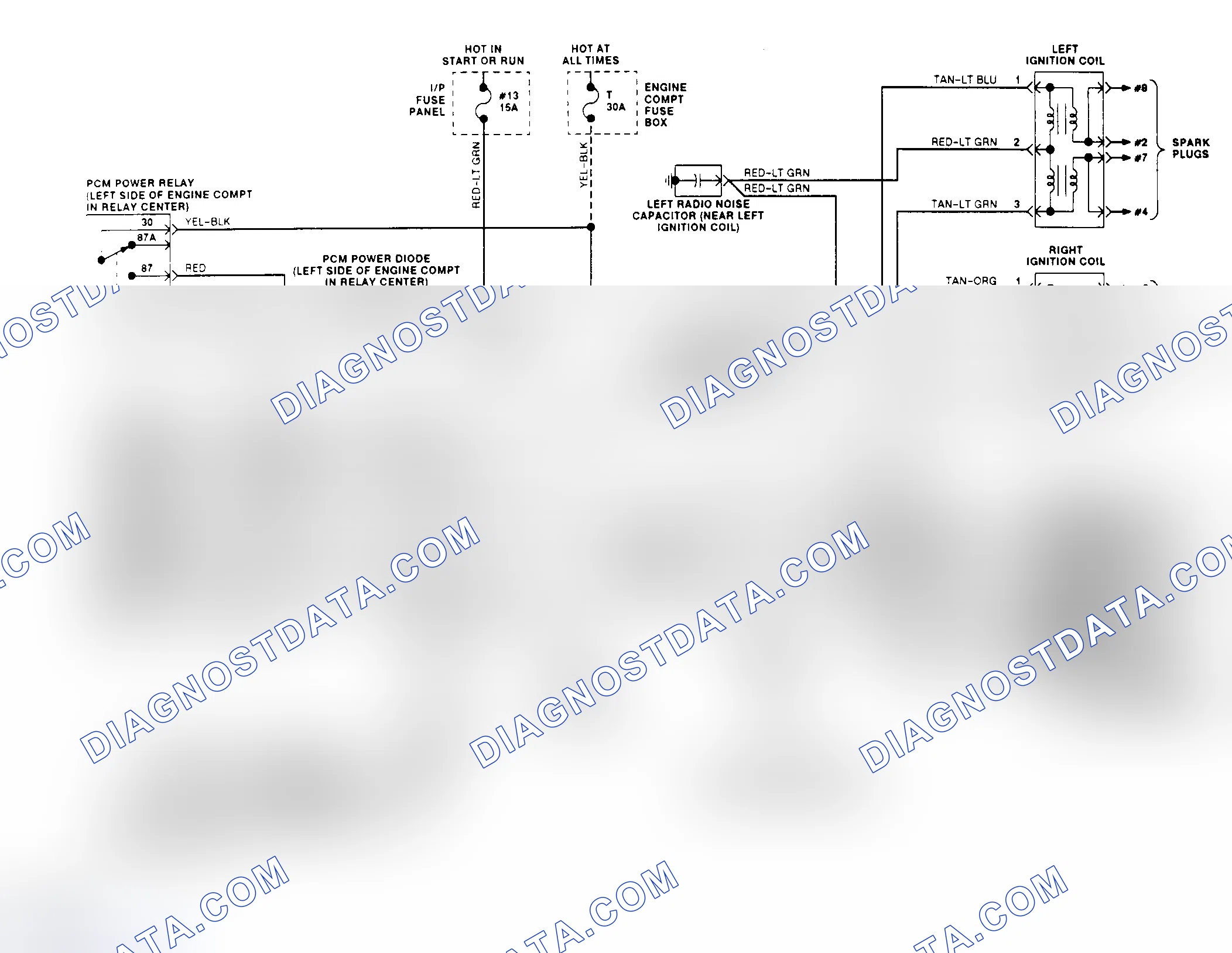 Scheme 158: EEC-IV Wiring Diagram (Town Car 4.6L - 3 of 3)