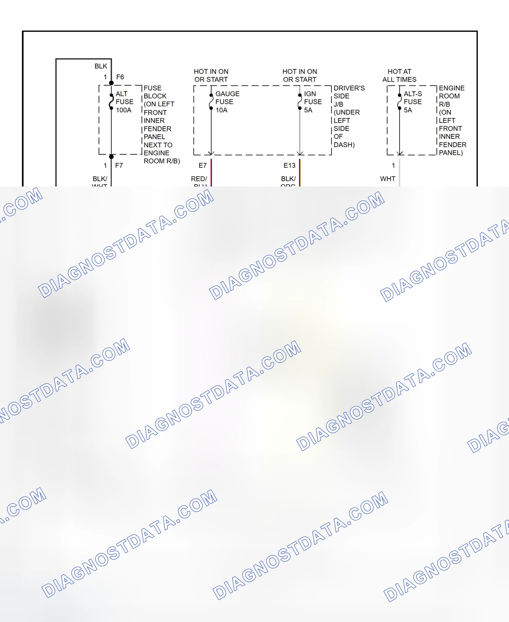 Scheme 11: Charging System Wiring Diagram (Tercel)