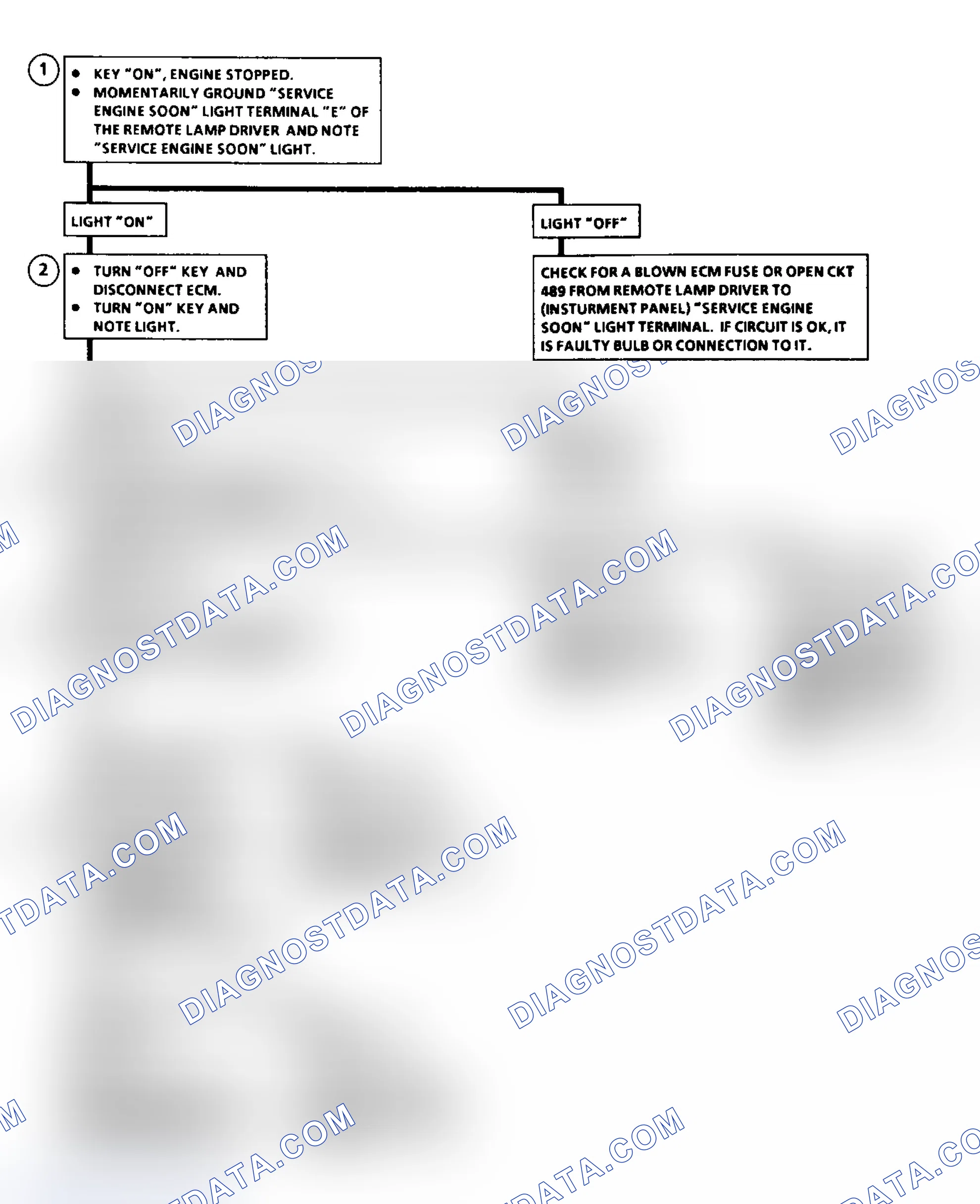 Scheme 31: Flow Chart Service Engine Soon Light Inop.
