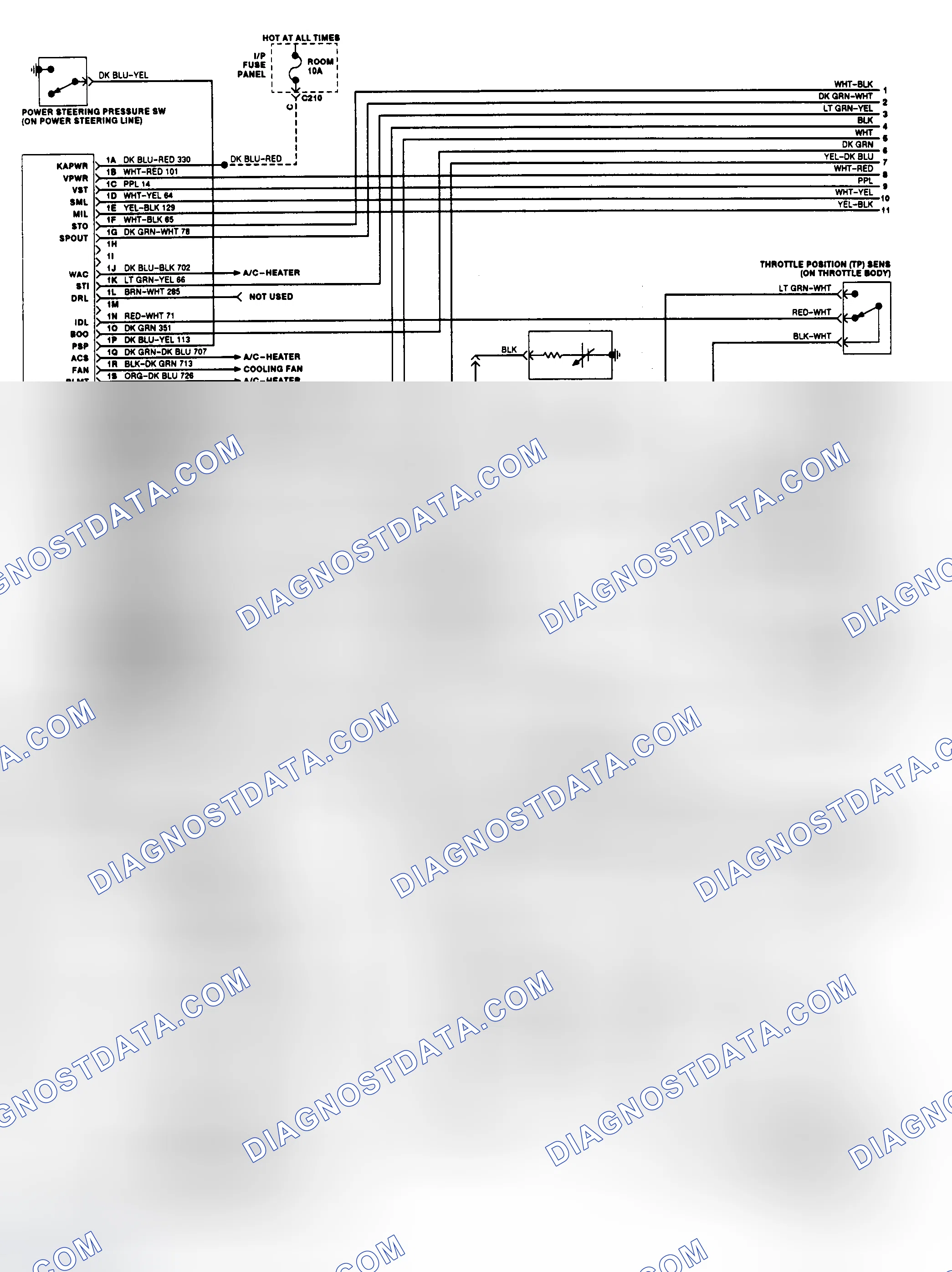 Scheme 168: EEC Wiring Diagram (1.8L M/T - 1 of 2)