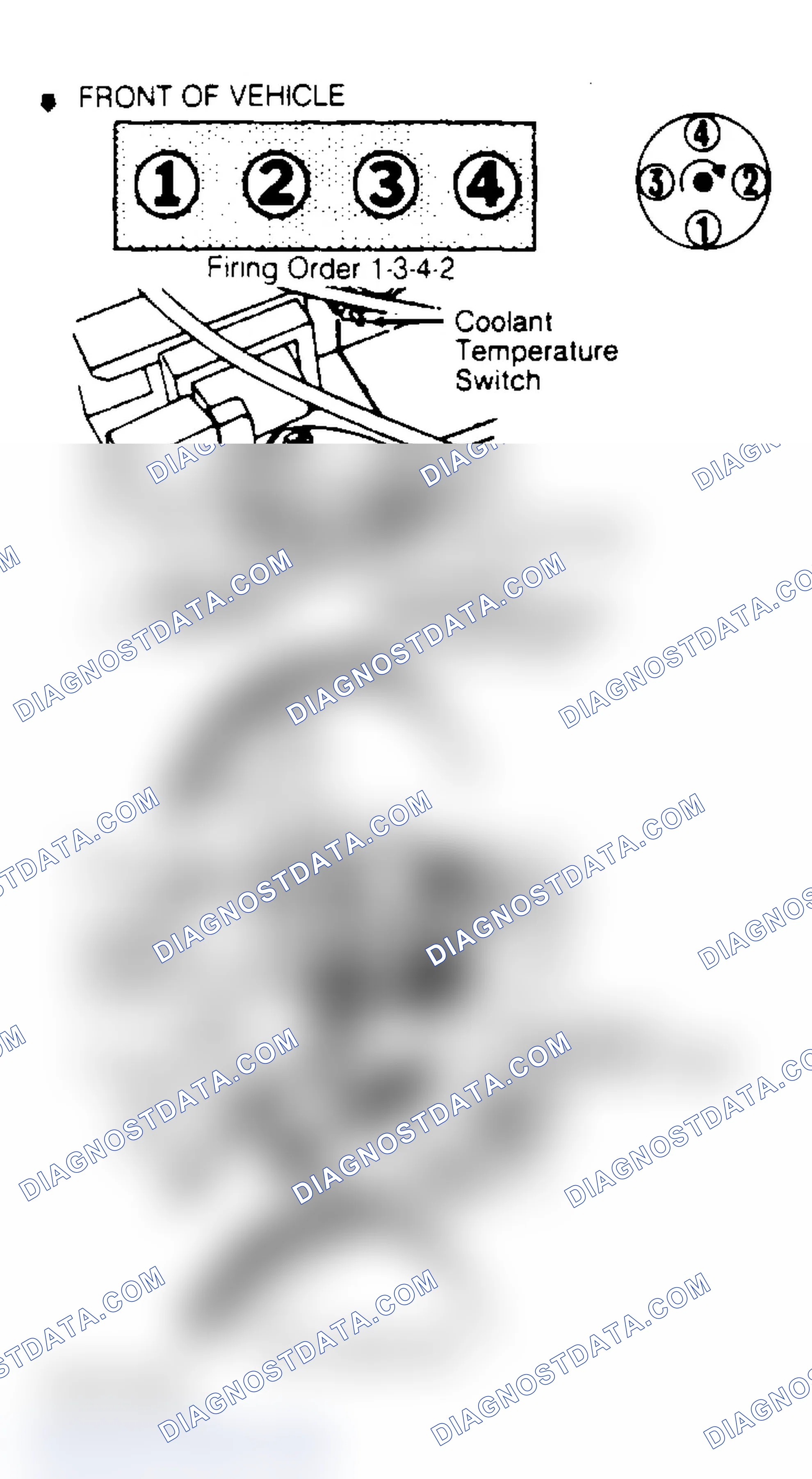 Scheme 3: 2.3L FWD FIRING ORDER & TIMING MARKS
