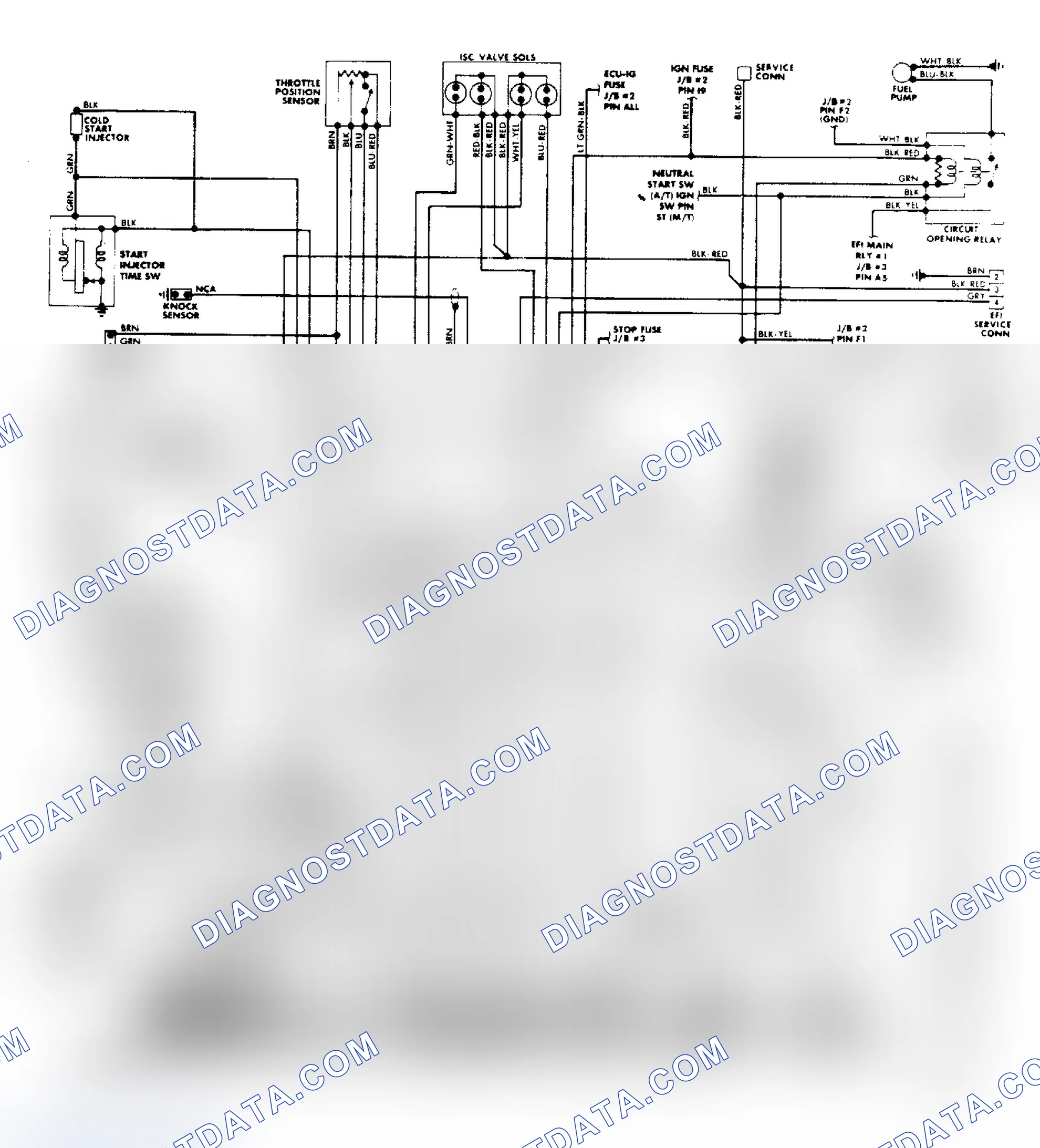 Scheme 57: EFI/TCCS Wiring Diagram (1986 Supra)