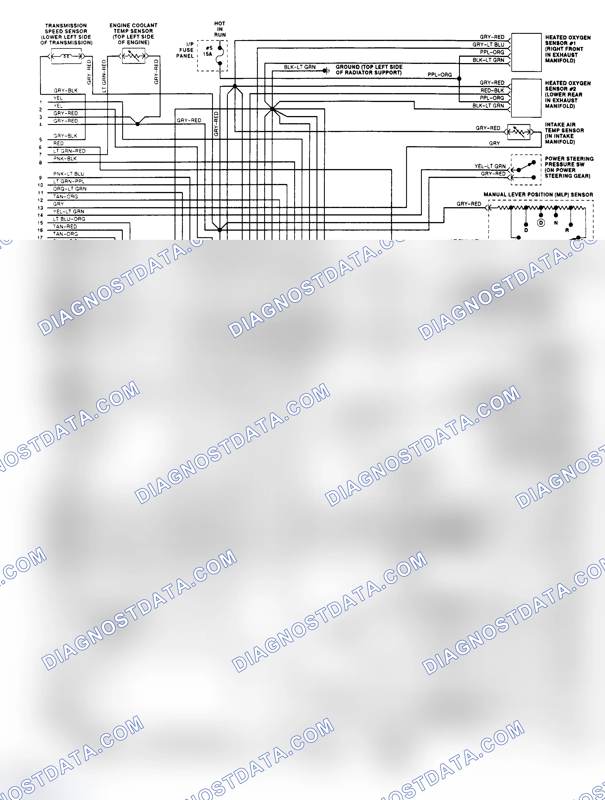 Scheme 149: EEC-IV Wiring Diagram (Taurus 3.0L Flex Fuel - 2 of 2)