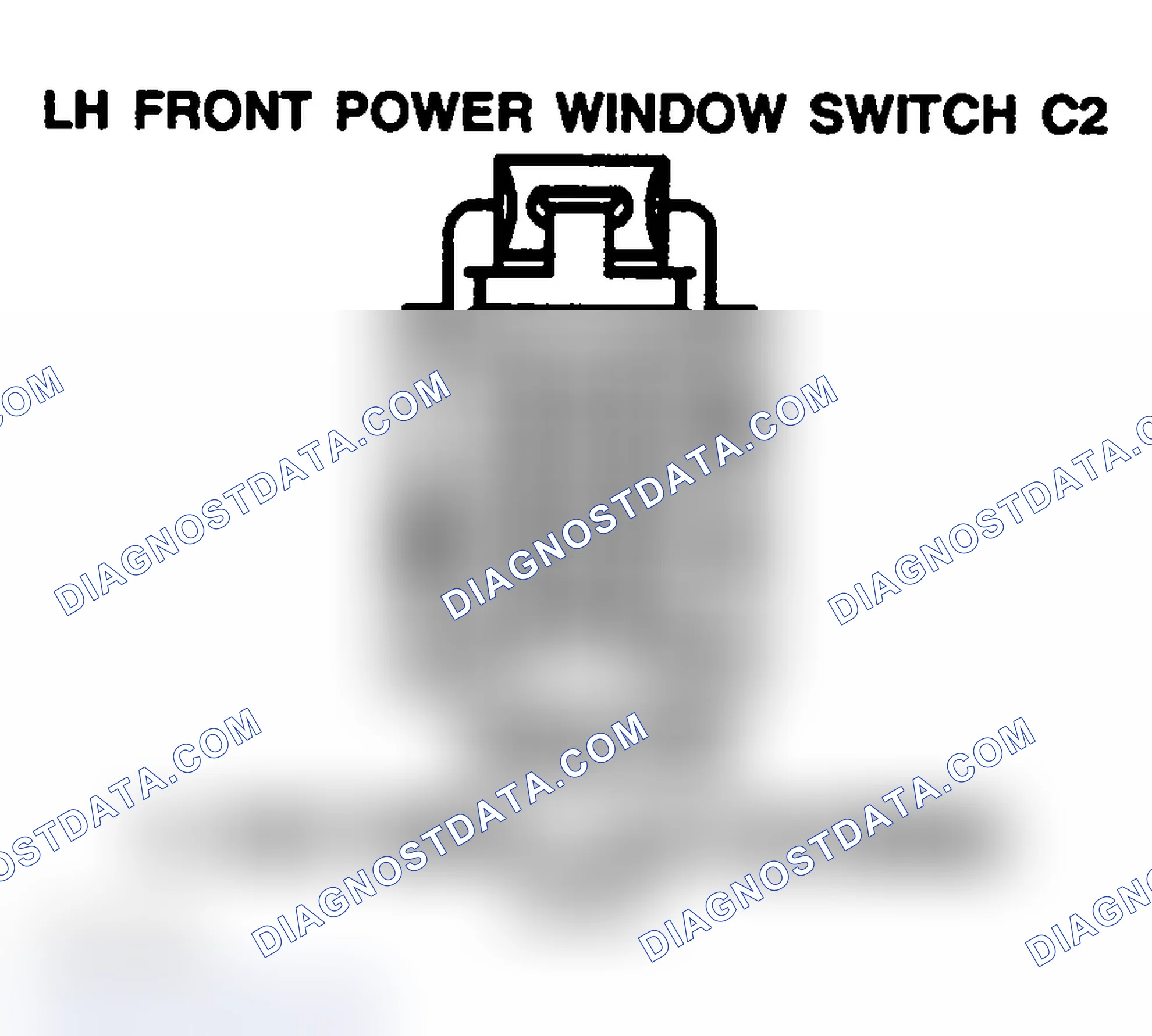 Scheme 197: POWER WINDOW SWITCH C2 (FRONT) - LEFT-HAND