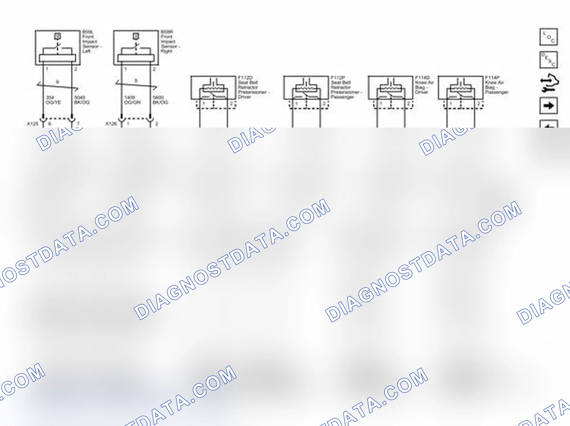 Scheme 2: Front Air Bags, Front End Sensors, and Seat Belt Pretensioners