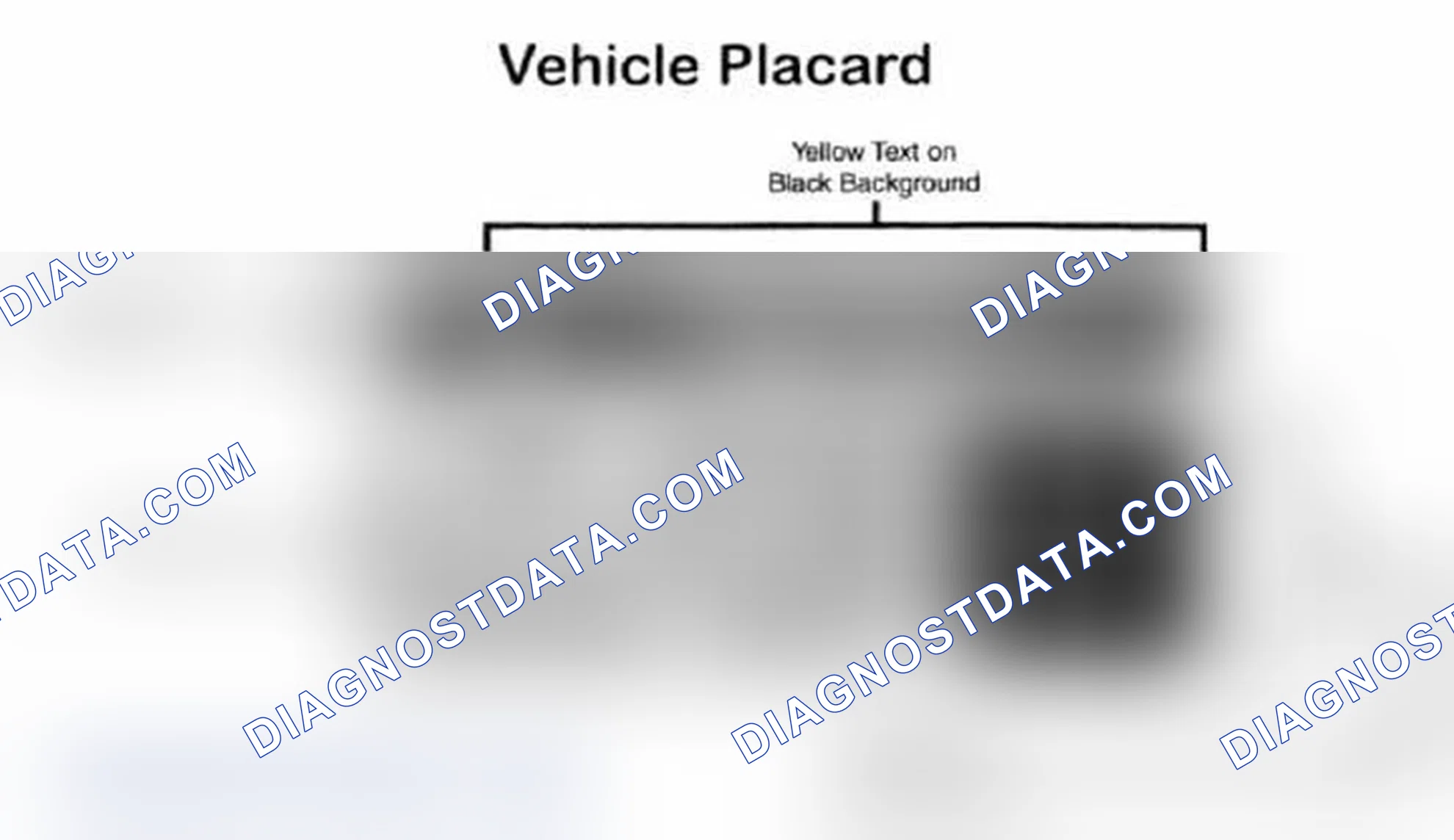 Scheme 5: Vehicle Tire Placard - Typical