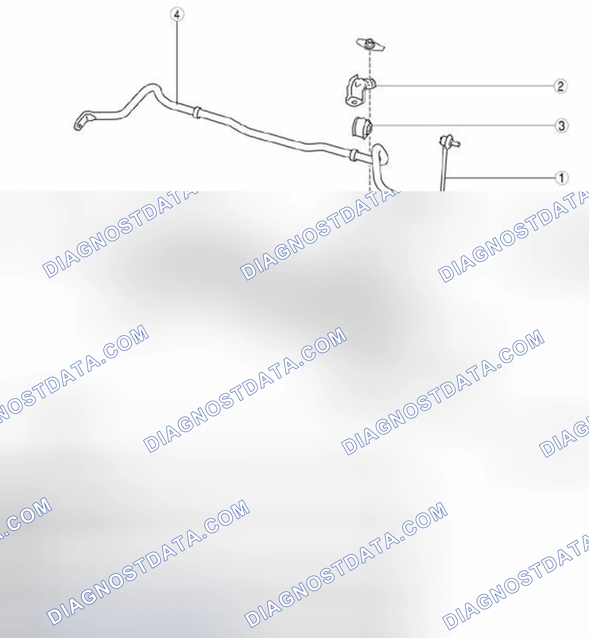 Scheme 18: Exploded View Of Front Stabilizer (MZR 2.0, SKYACTIV-G 2.0, MZR 2.5) With Torque Specifications