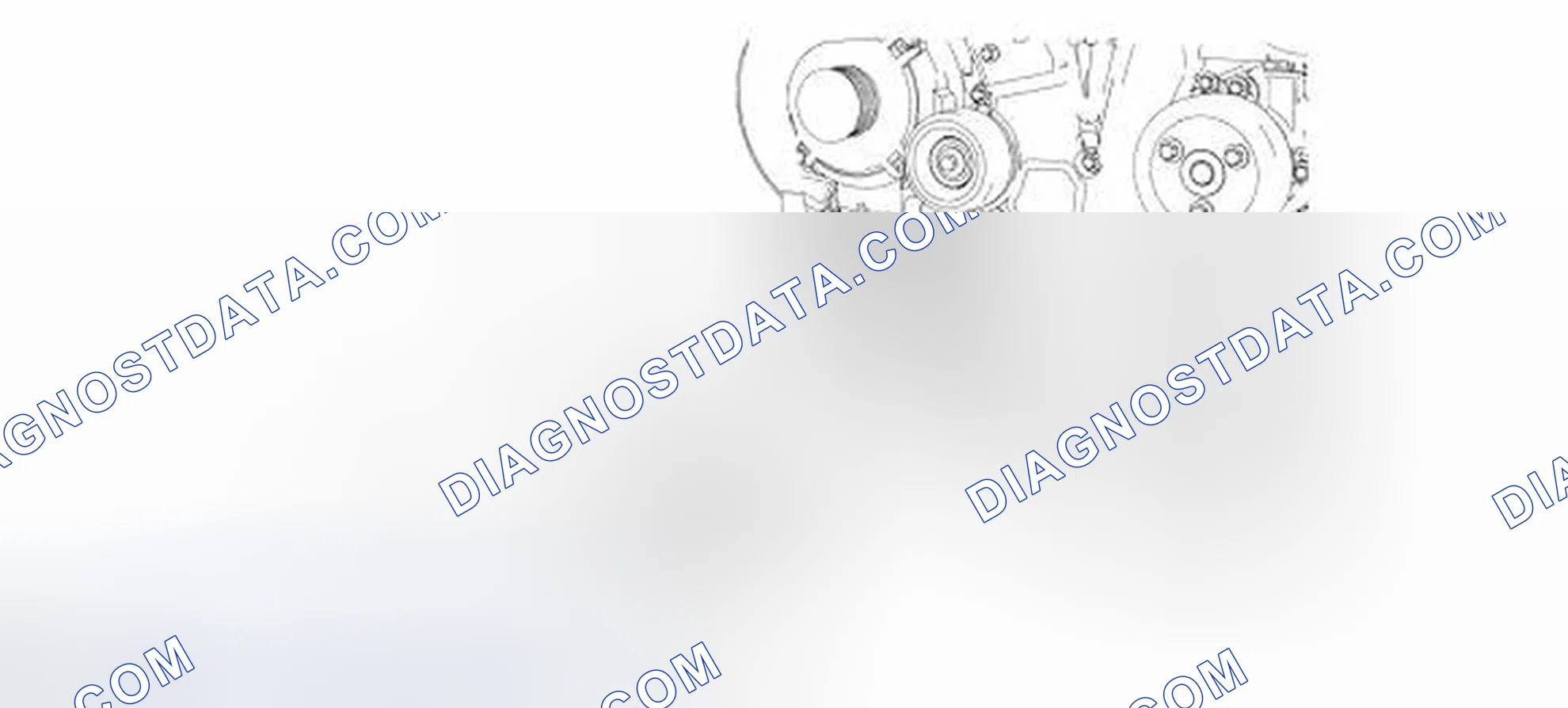 Scheme 1: Lower End Components - Exploded View, Crankshaft Pulley and Crankshaft Front Seal