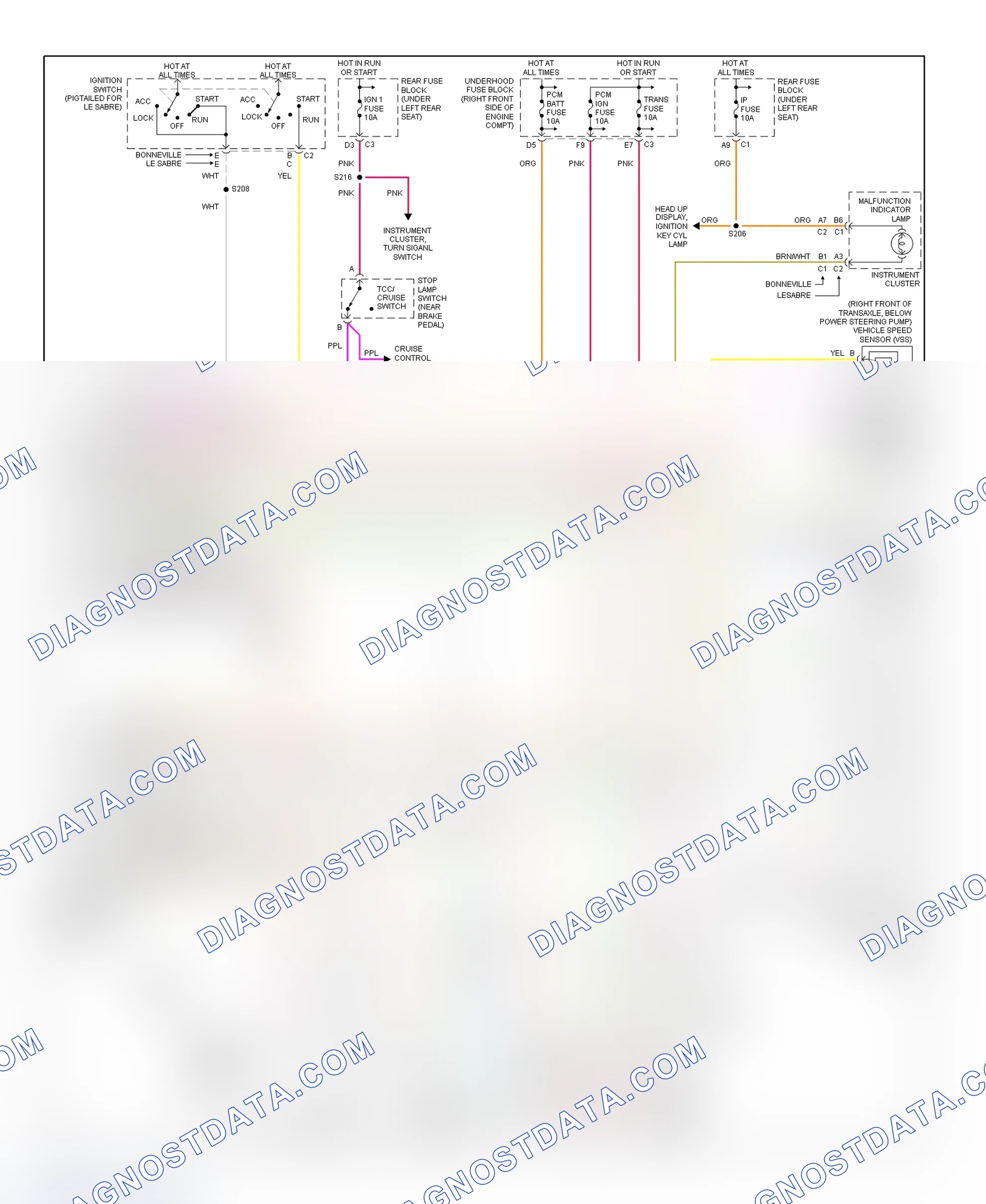 Scheme 273: Transaxle Electronic Control System Wiring Diagram (2002 Bonneville & LeSabre)