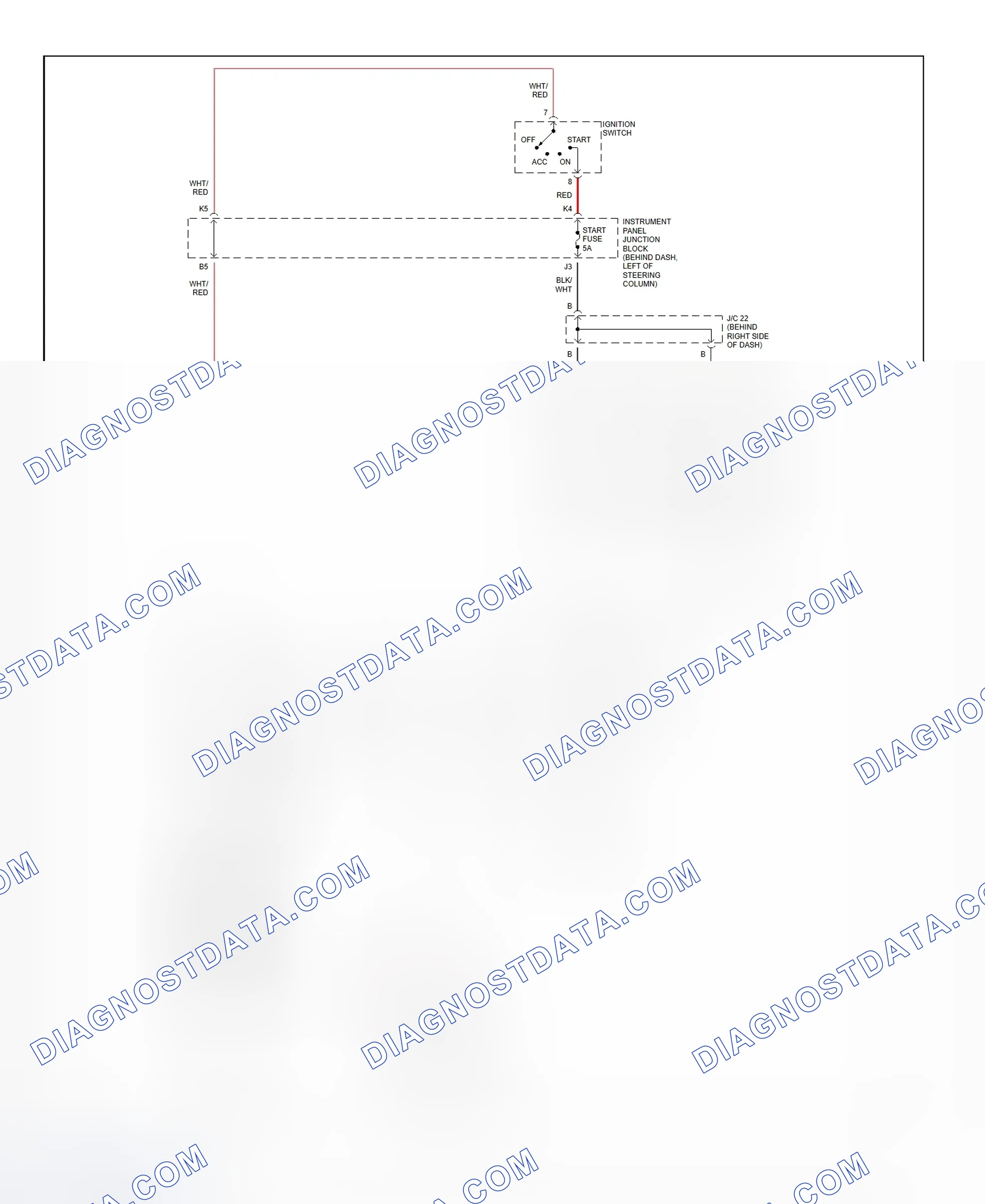 Fig. 21: Starting System Wiring Diagram (Camry - 2.2L CNG)