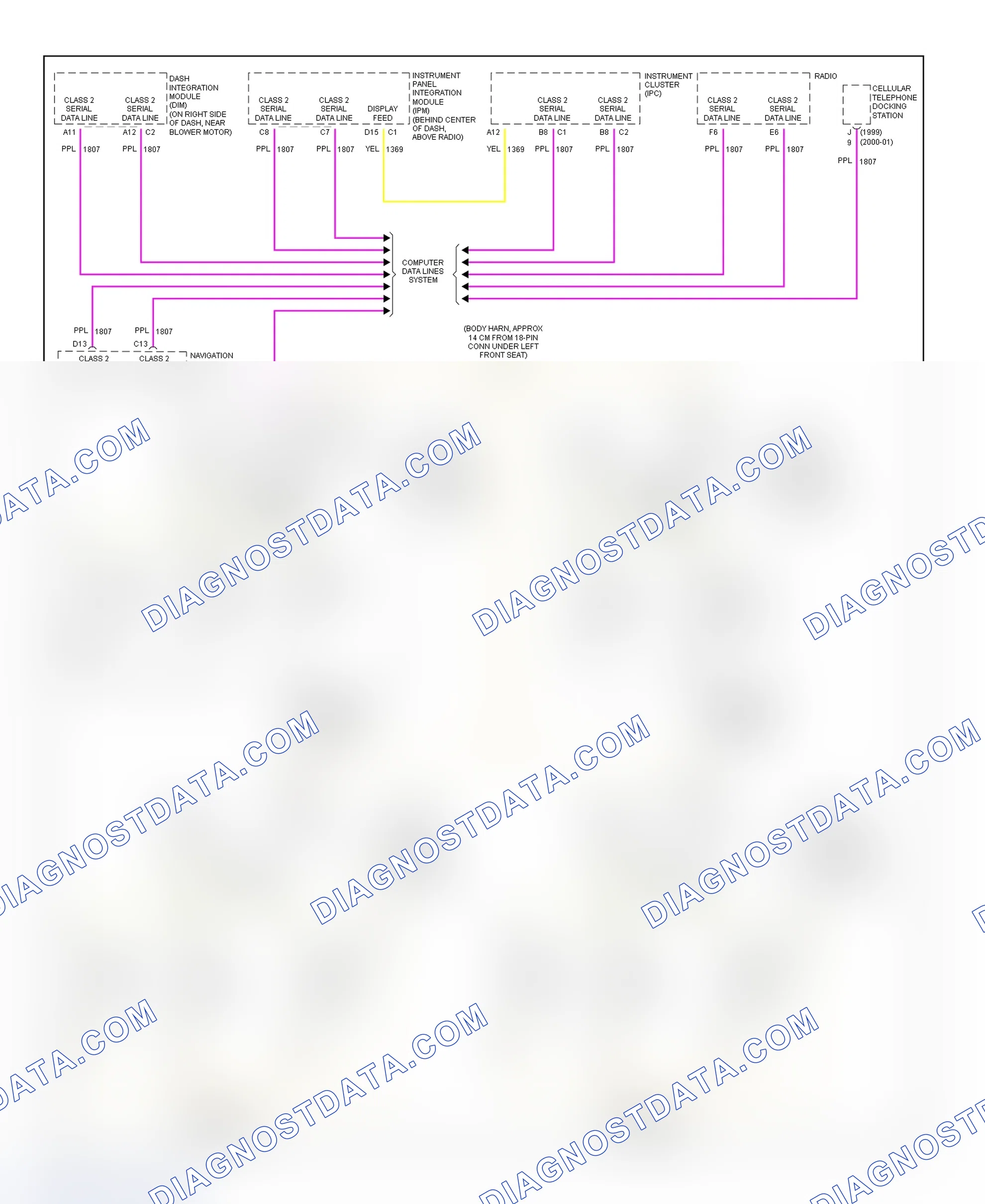Scheme 62: Illumination/Interior Lights Wiring Diagram (Seville - 4 Of 4)