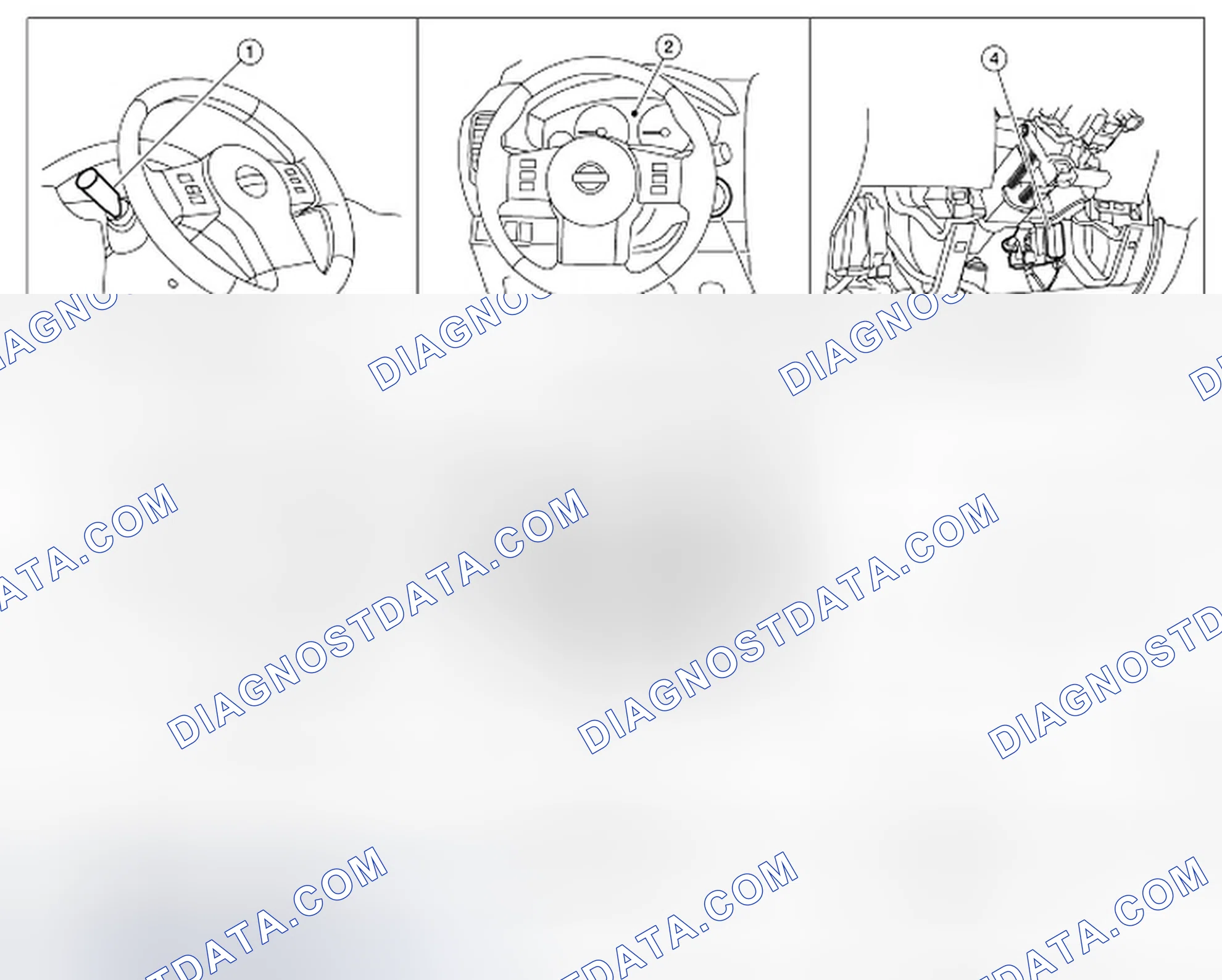 Scheme 34: Identifying Combination Switch Component And Harness Connector Location