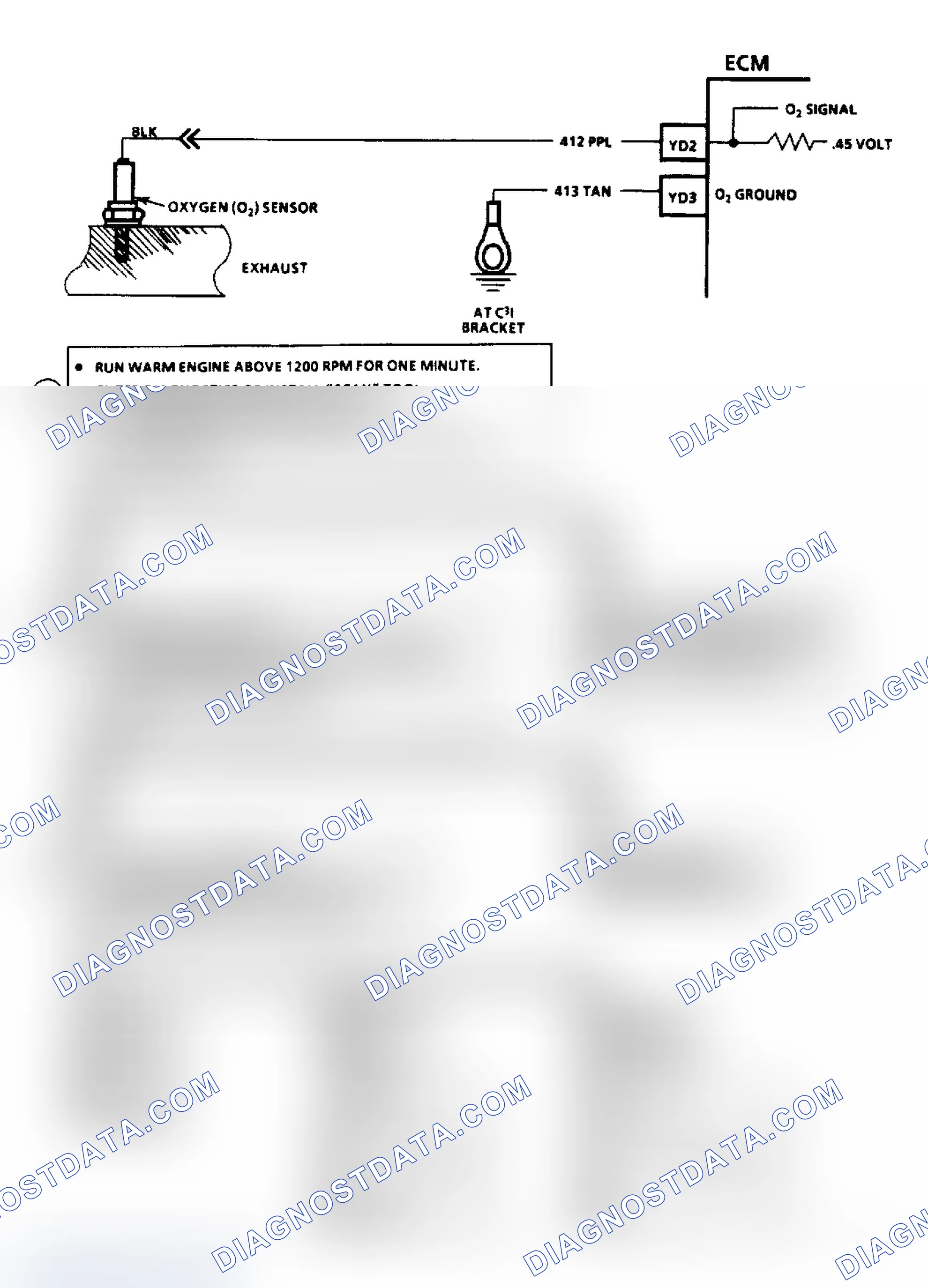 Scheme 162: Code E013: Circuit Diagram & Flow Chart O2 Sensor Circuit