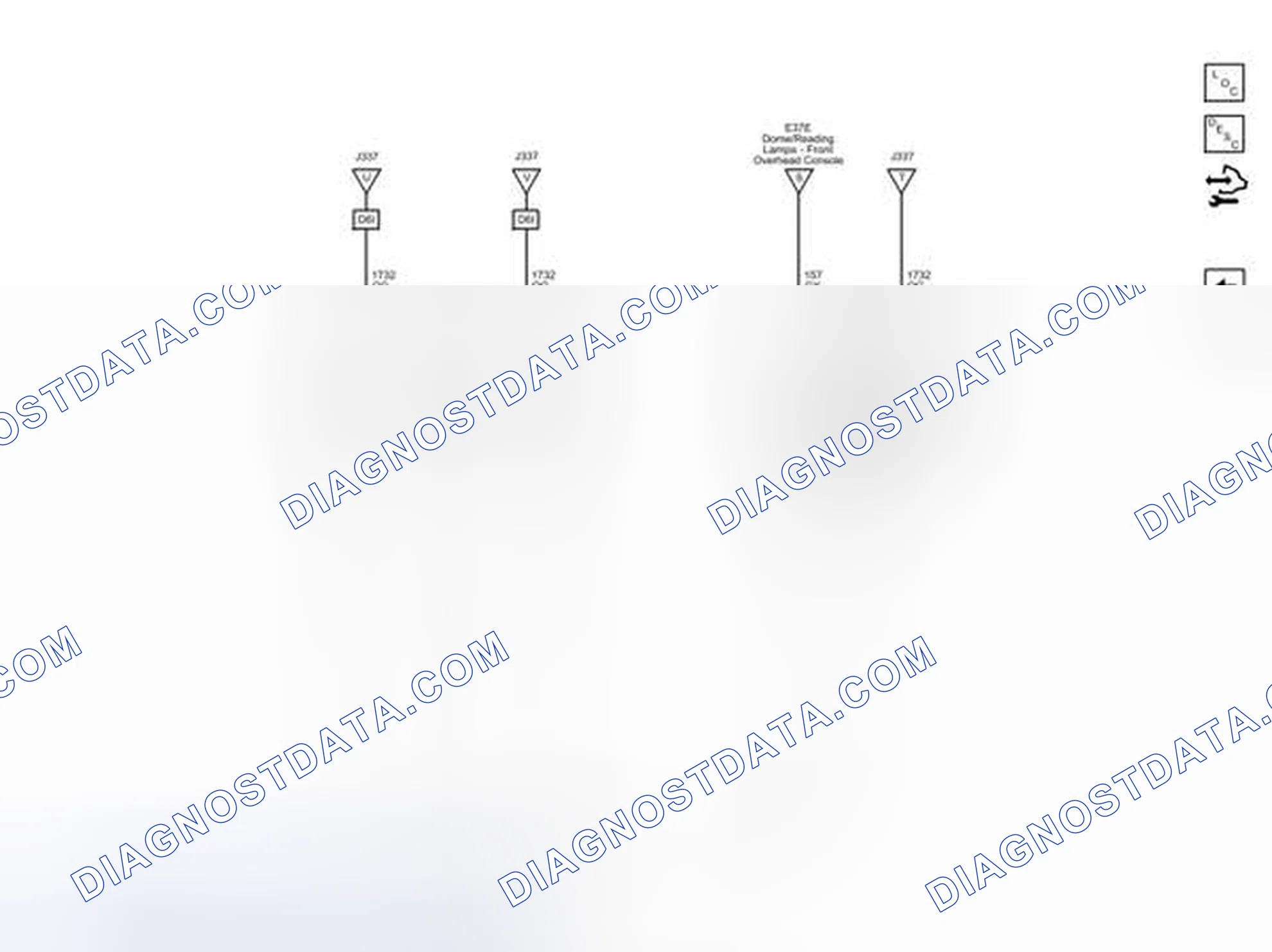 Scheme 10: Courtesy/Reading and Sunshade Lamps Wiring Schematics