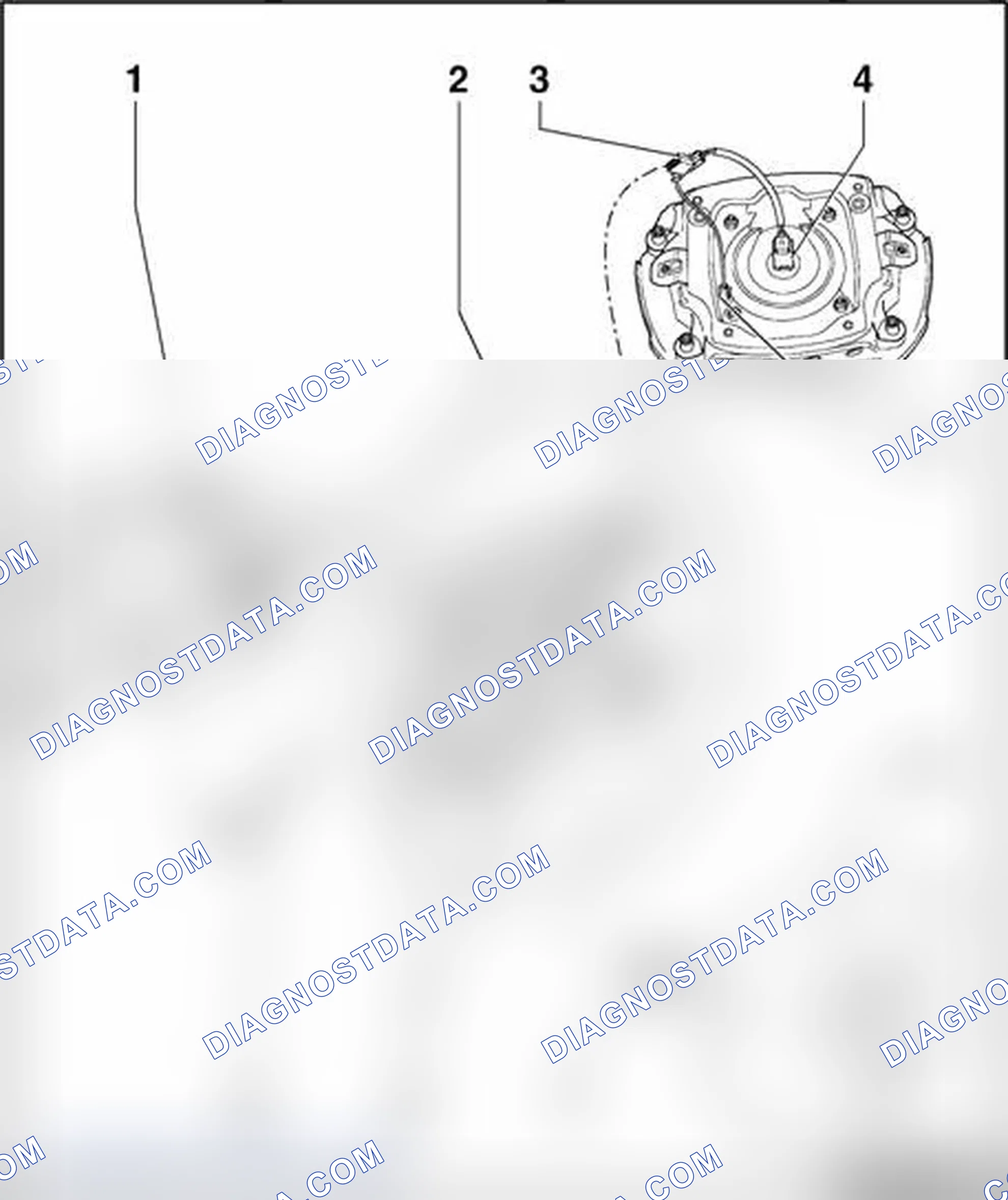 Scheme 298: Steering wheel with airbag, assembly overview