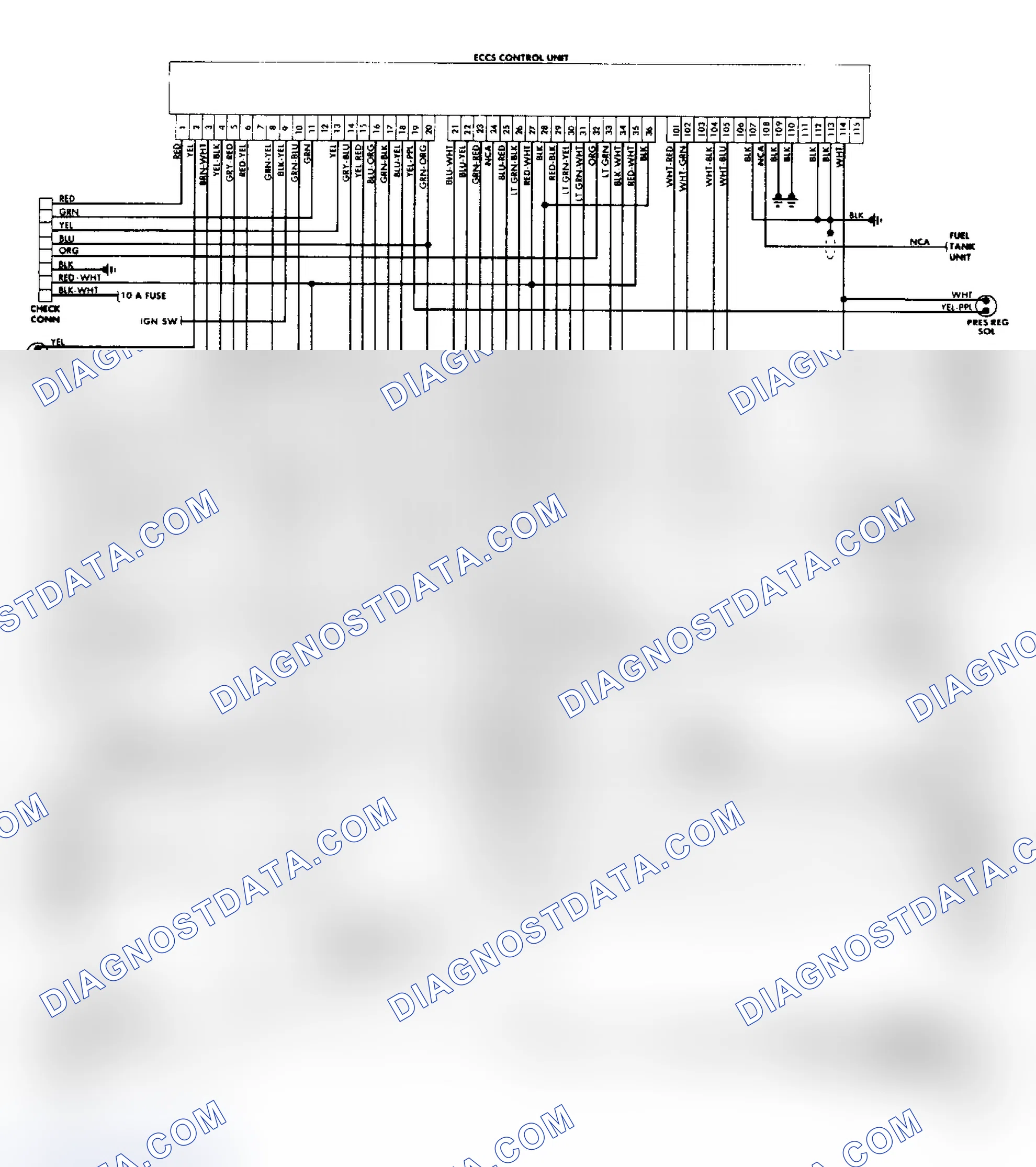 Scheme 78: Stanza Wagon ECCS Wiring Diagram