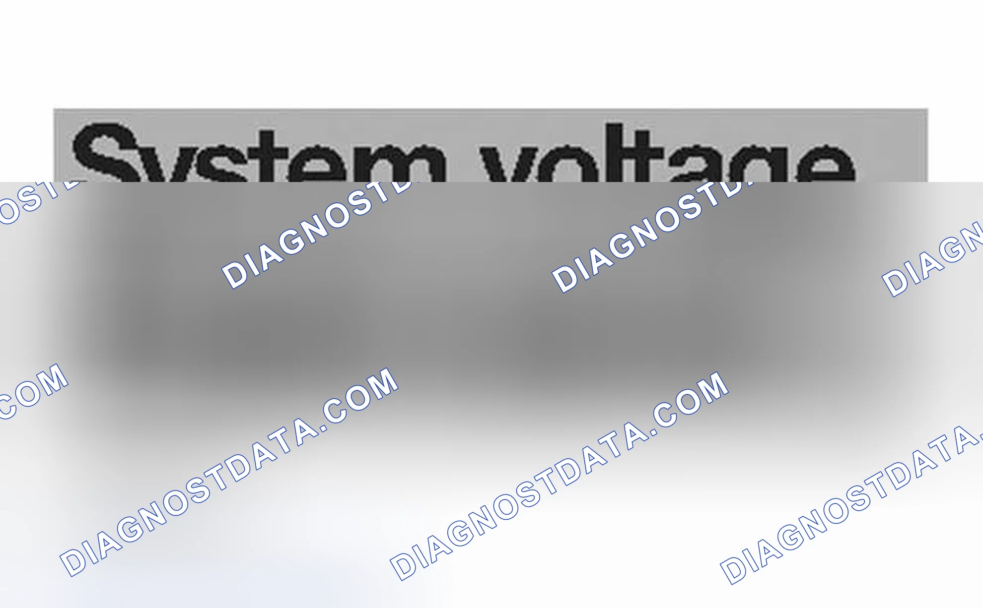 Scheme 555: Identifying System Voltage Engine Speed