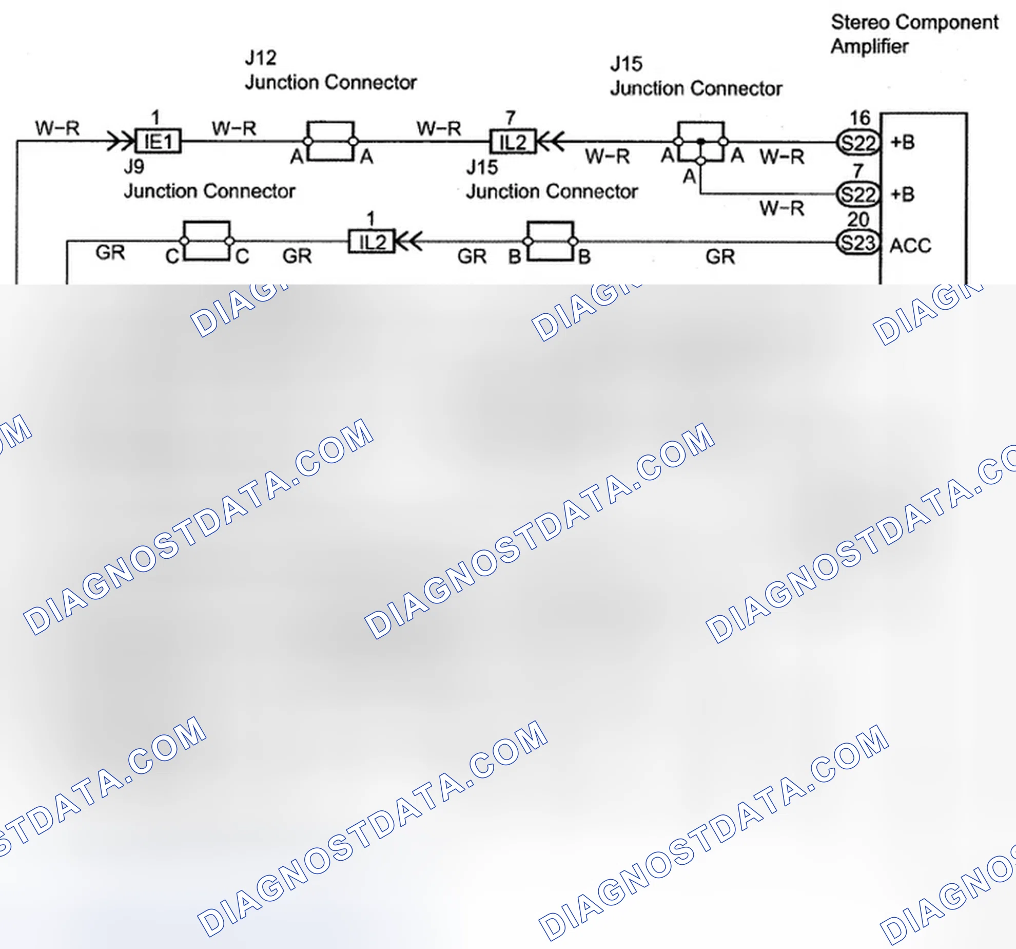 Scheme 33: Stereo Component Amplifier Power Source - Wiring Diagram