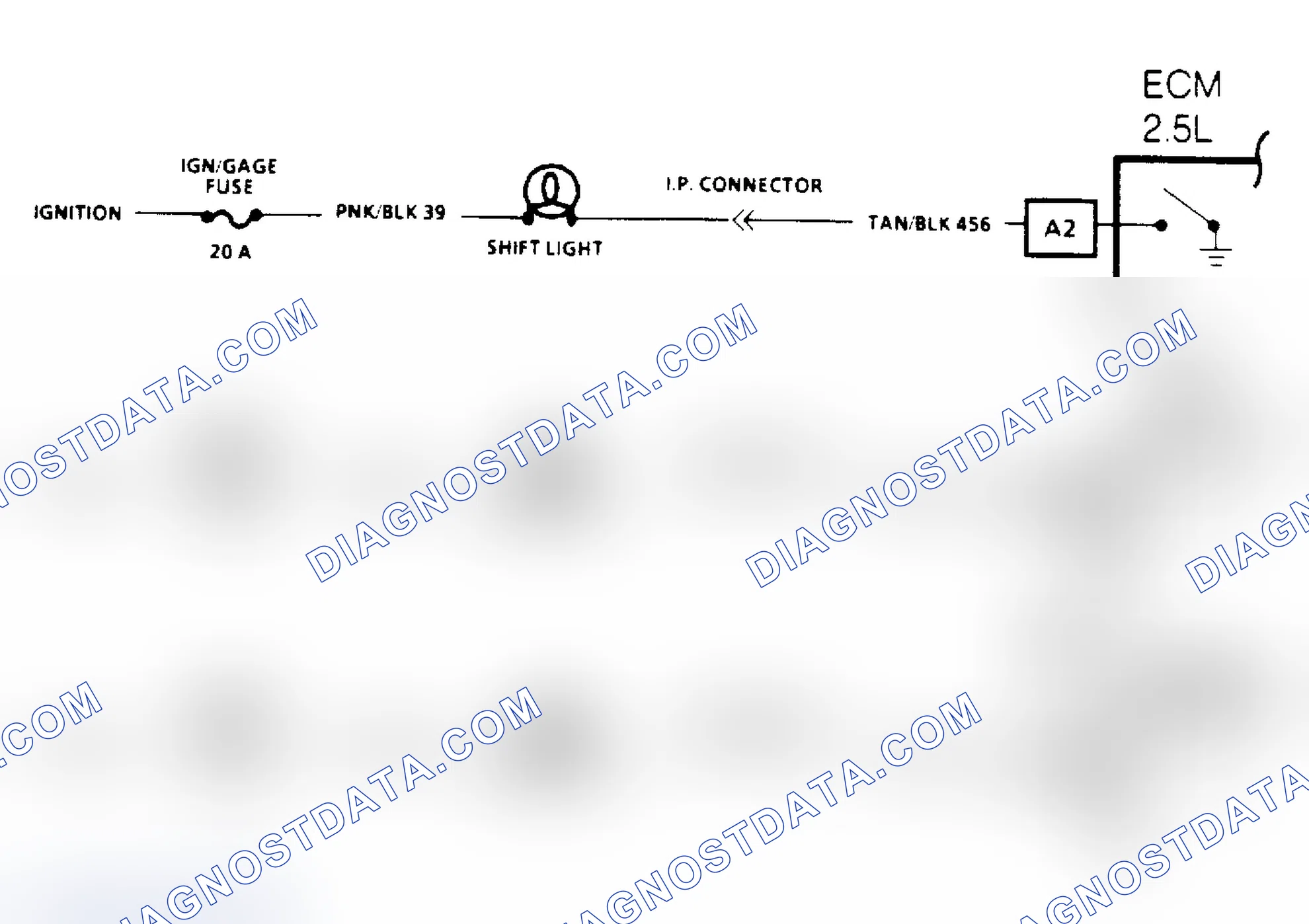 Scheme 160: Manual Transmission Shift Light Check Schematic
