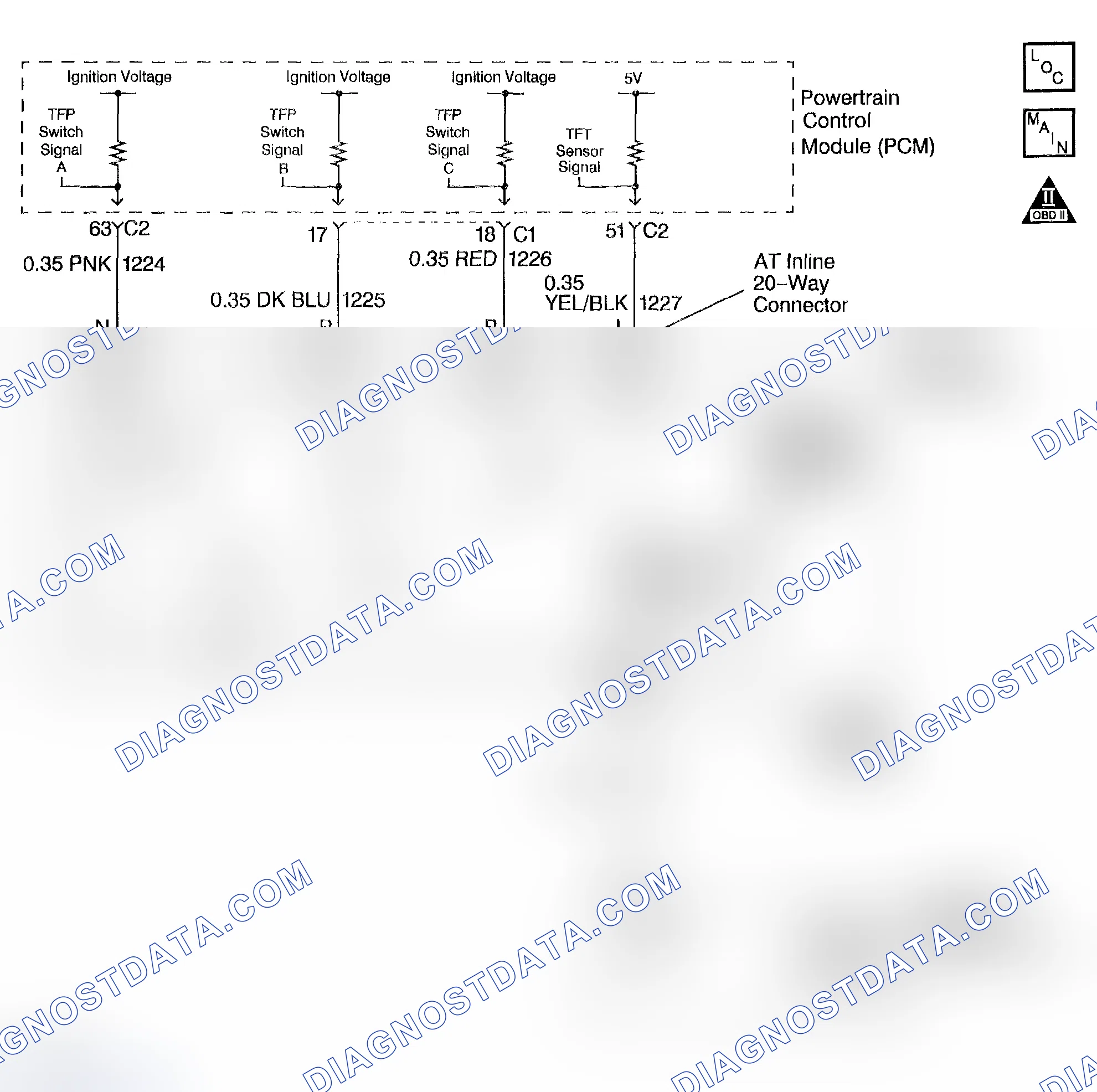 Scheme 329: DTC P1810: Invalid State Of The TFP Manual Valve Position Switch Circuit