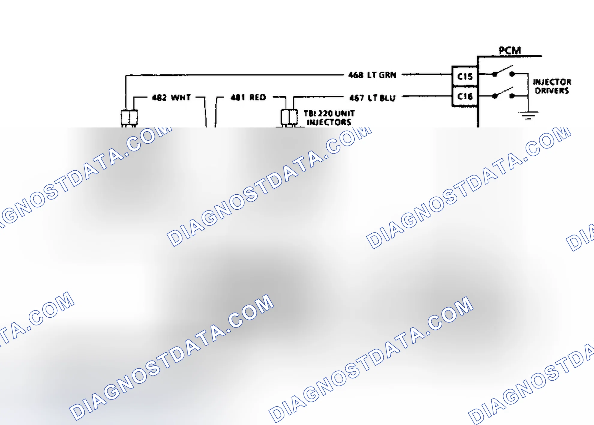 Scheme 12: HEI Ignition & Injector Circuits (2.8L, 4.3L TBI, 5.0L, 5.7L & 7.4L With 4L80-E Transmission)