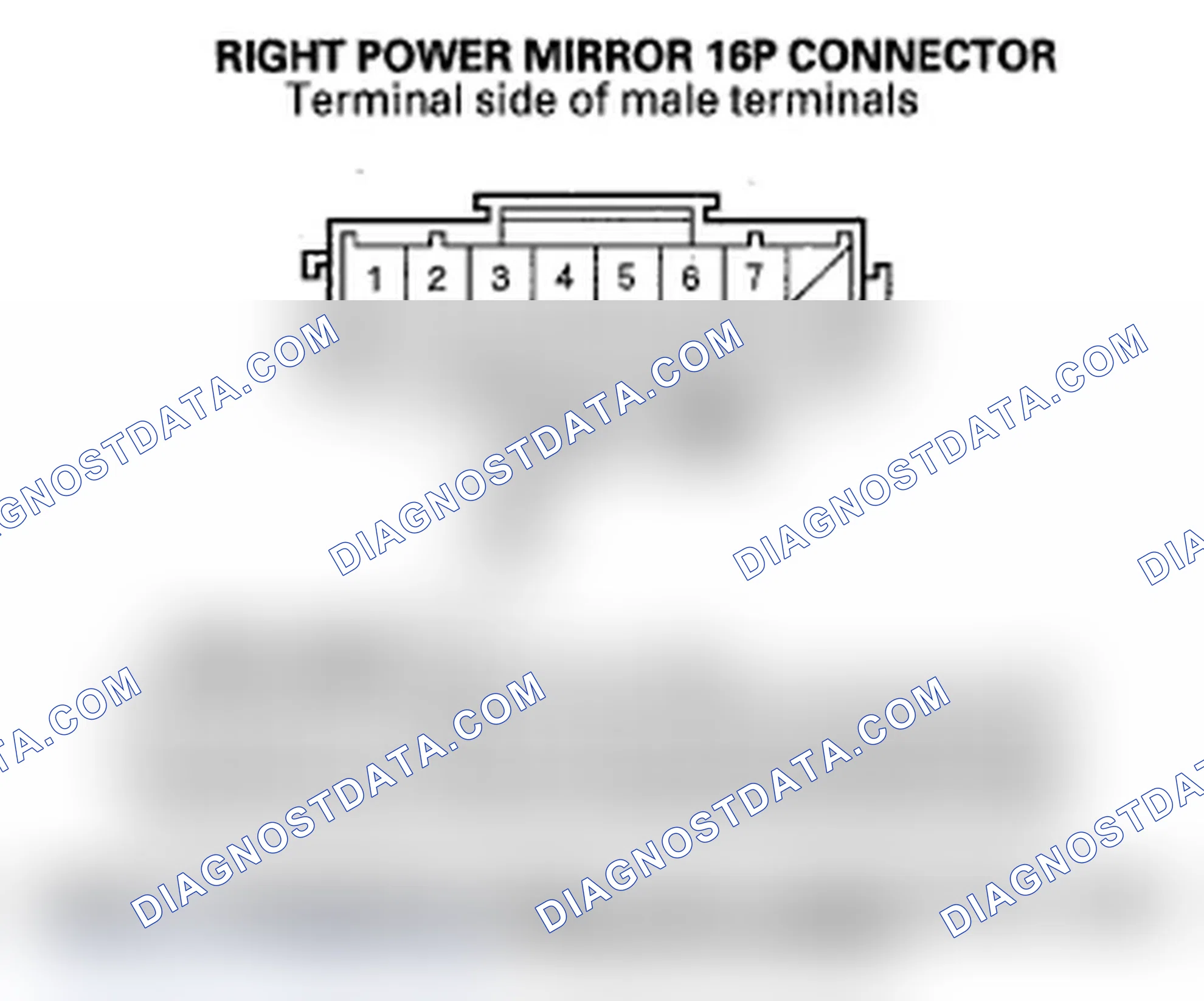 Scheme 85: DTC B2185: Right Power Mirror Vertical Sensor Signal Error