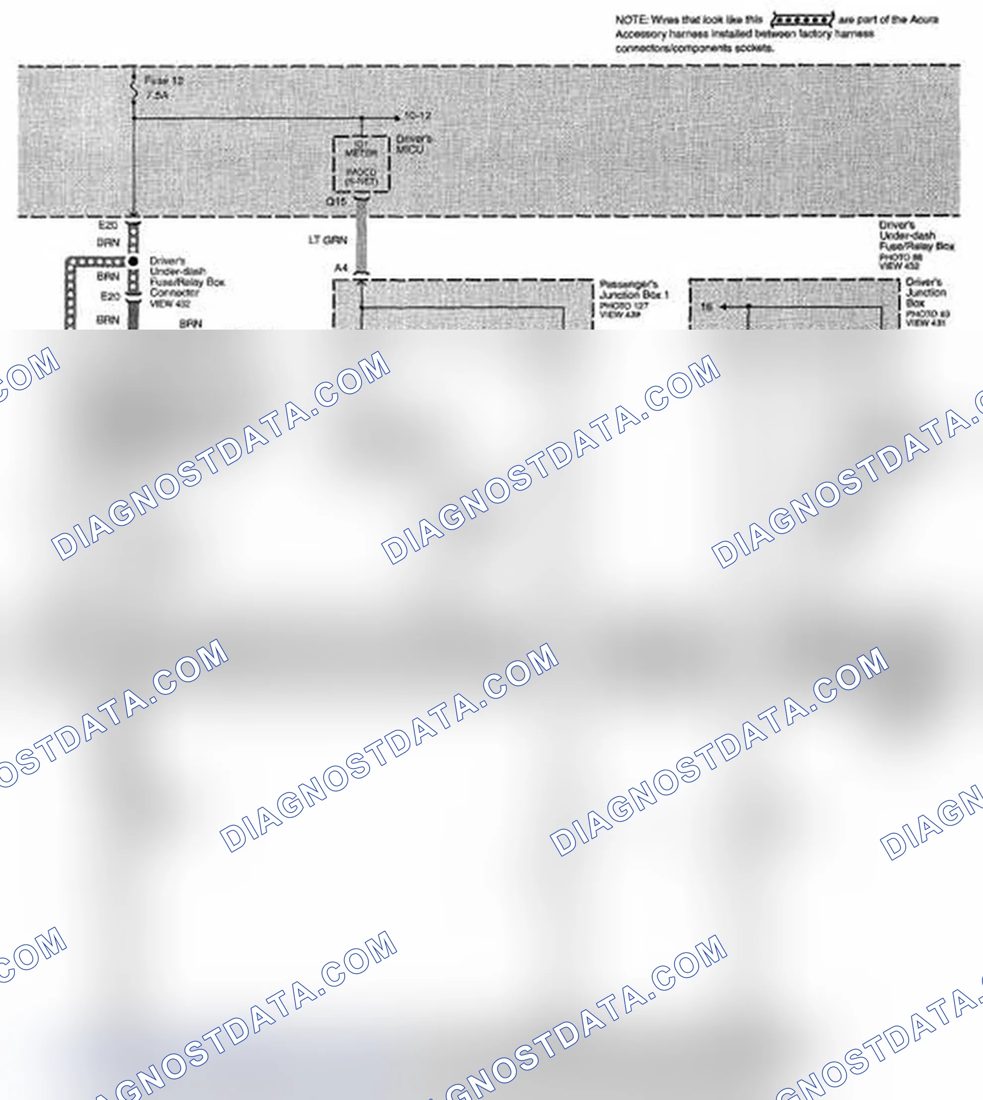 Scheme 131: Remote Starting System (Acura Accessory) - Without Keyless Access (Page 21-9)
