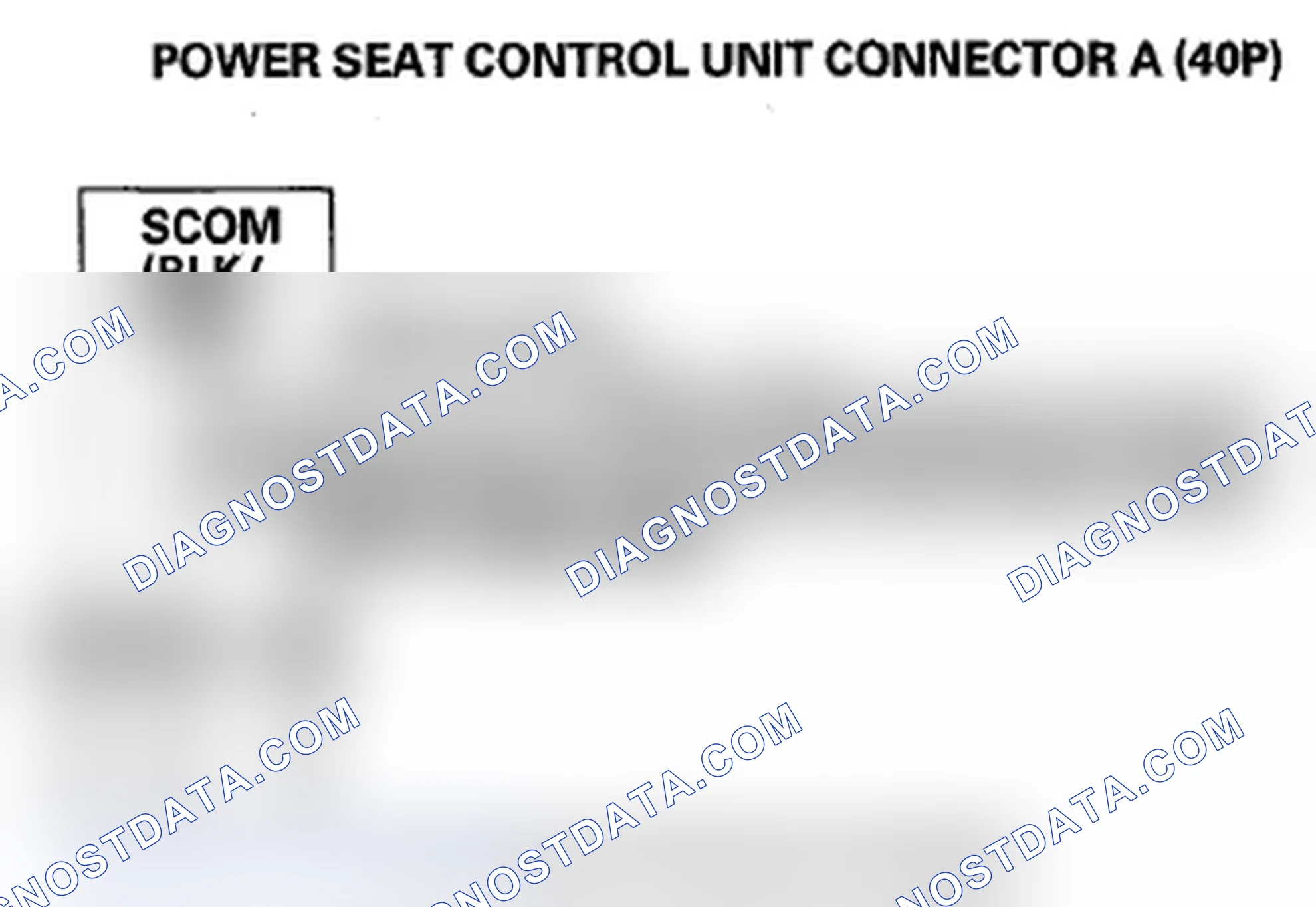Scheme 389: DTC B1847: Power Seat Rear Up-Down Switch Circuit Malfunction