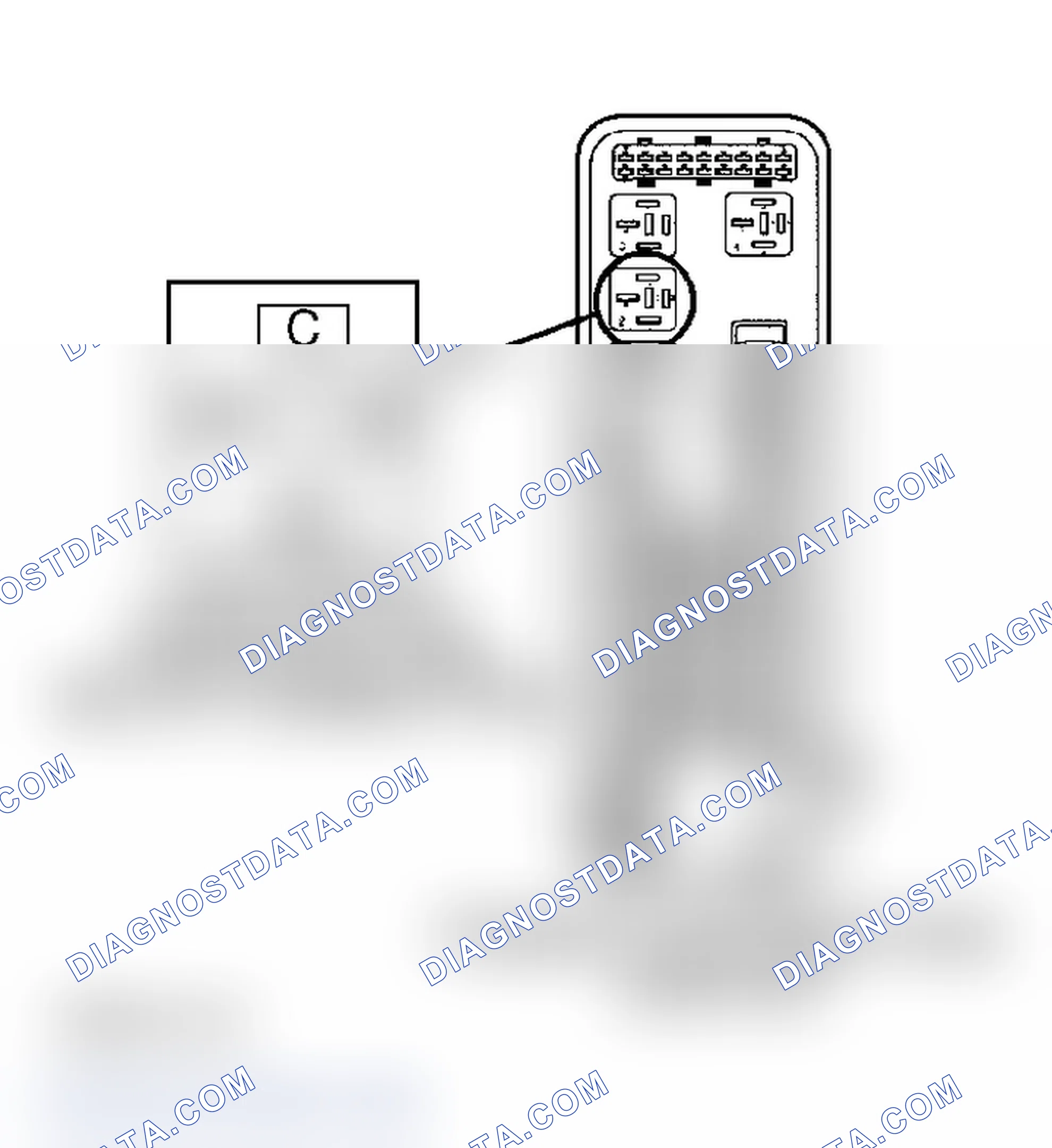 Scheme 61: DTC P1490-A: LOW SPEED FAN CONTROL RELAY CIRCUIT