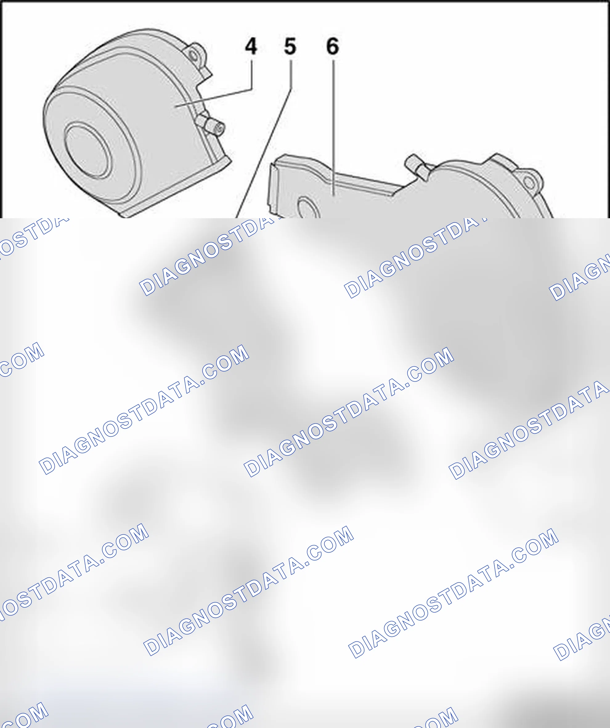 Scheme 117: Toothed belt guards, assembly overview