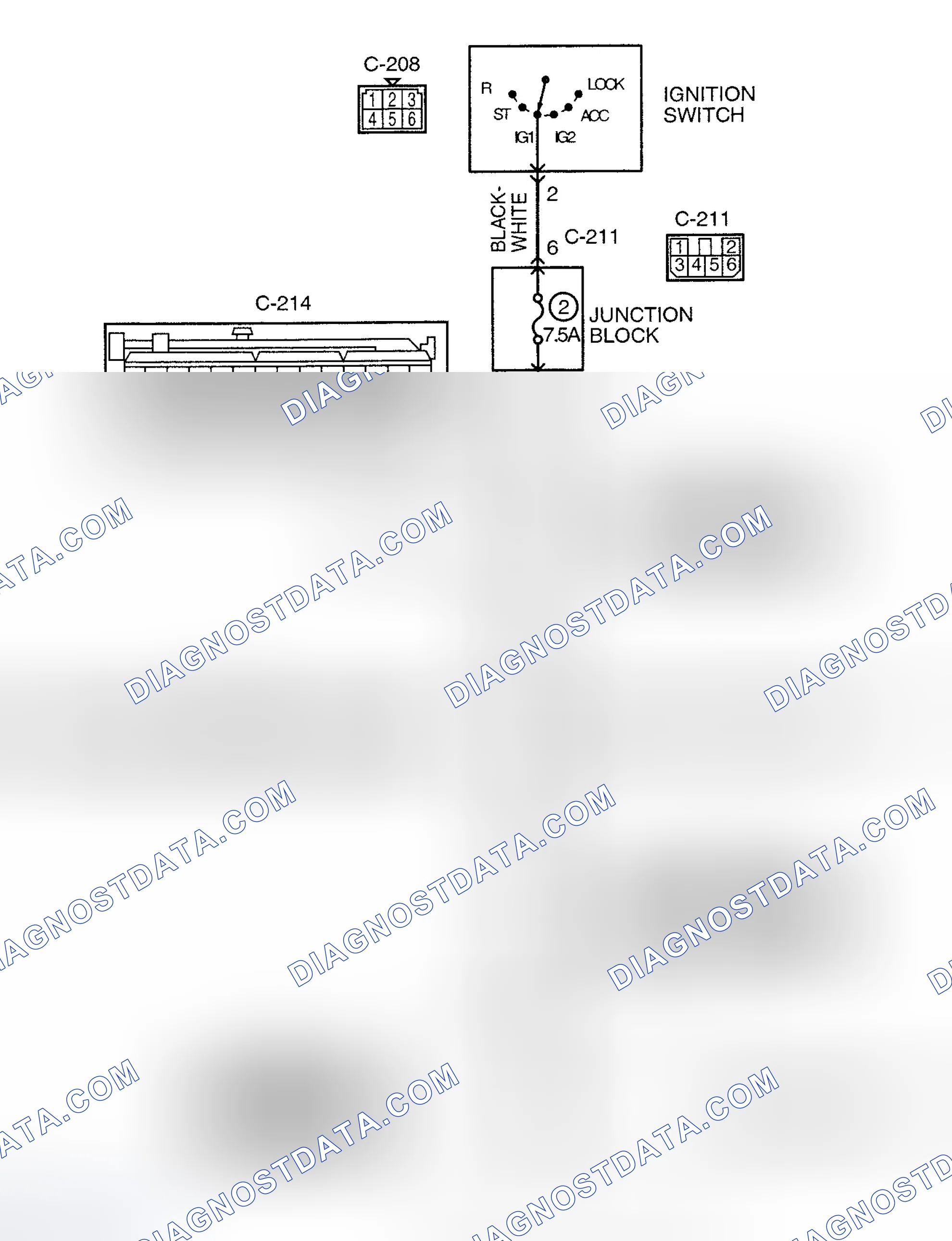 Scheme 216: INSPECTION PROCEDURE 3: MALFUNCTION INDICATOR LIGHT (SERVICE ENGINE SOON) DOES NOT ILLUMINATE RIGHT