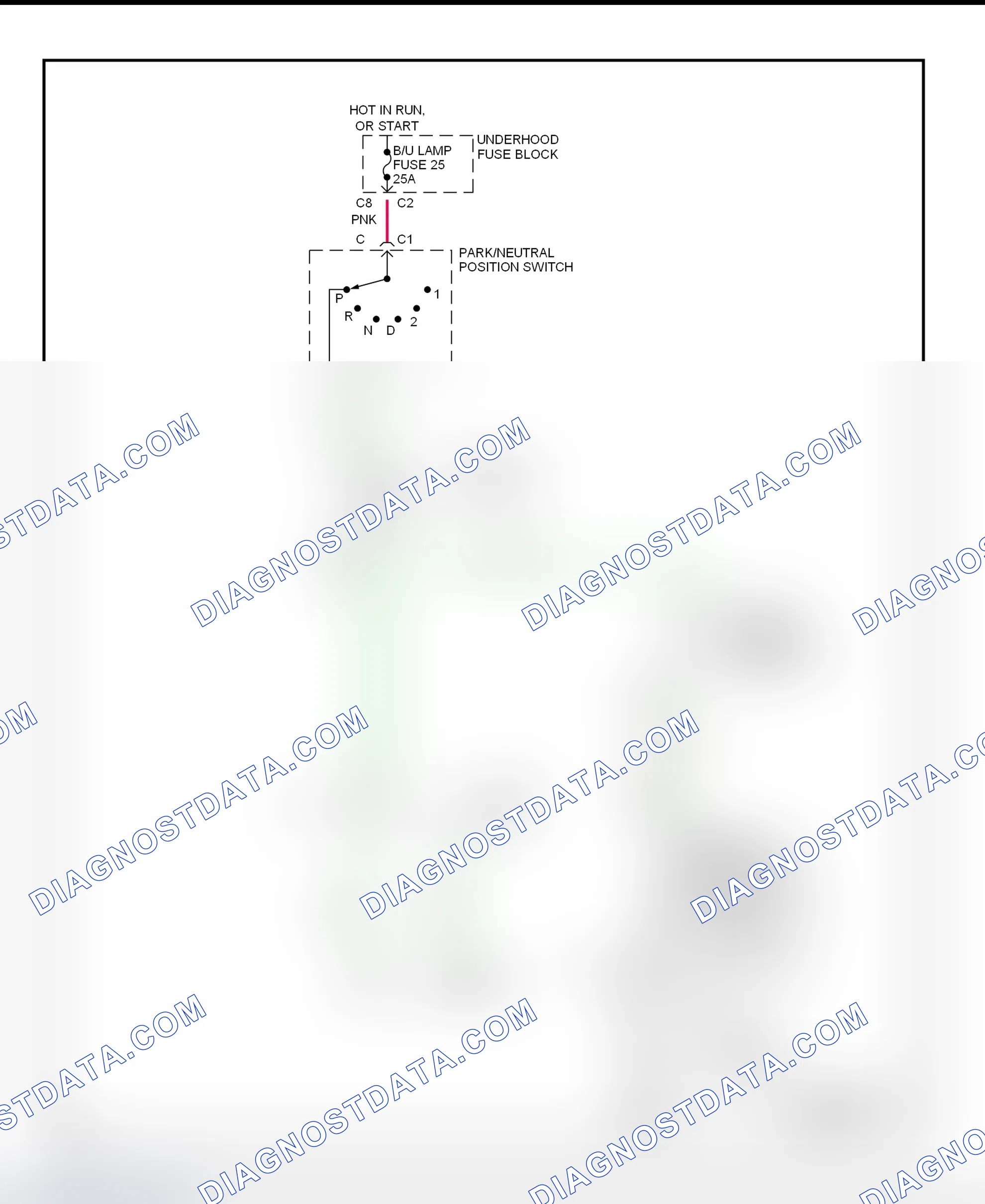 Fig. 9: Shift Interlock System Wiring Diagram ("S" & "T" Series Utility - With Column Shift)