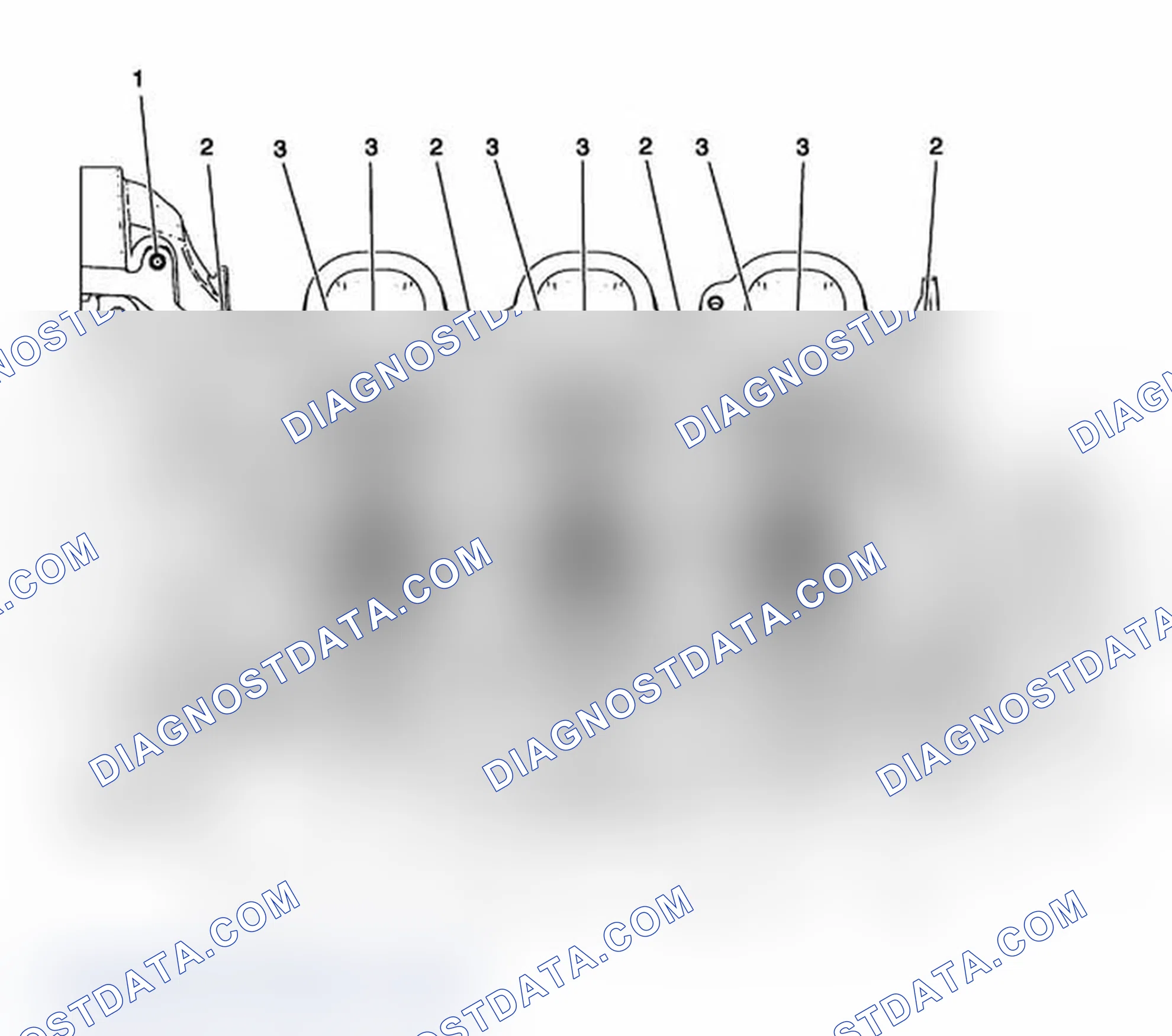 Scheme 132: Left Cylinder Head Camshaft Cover Face