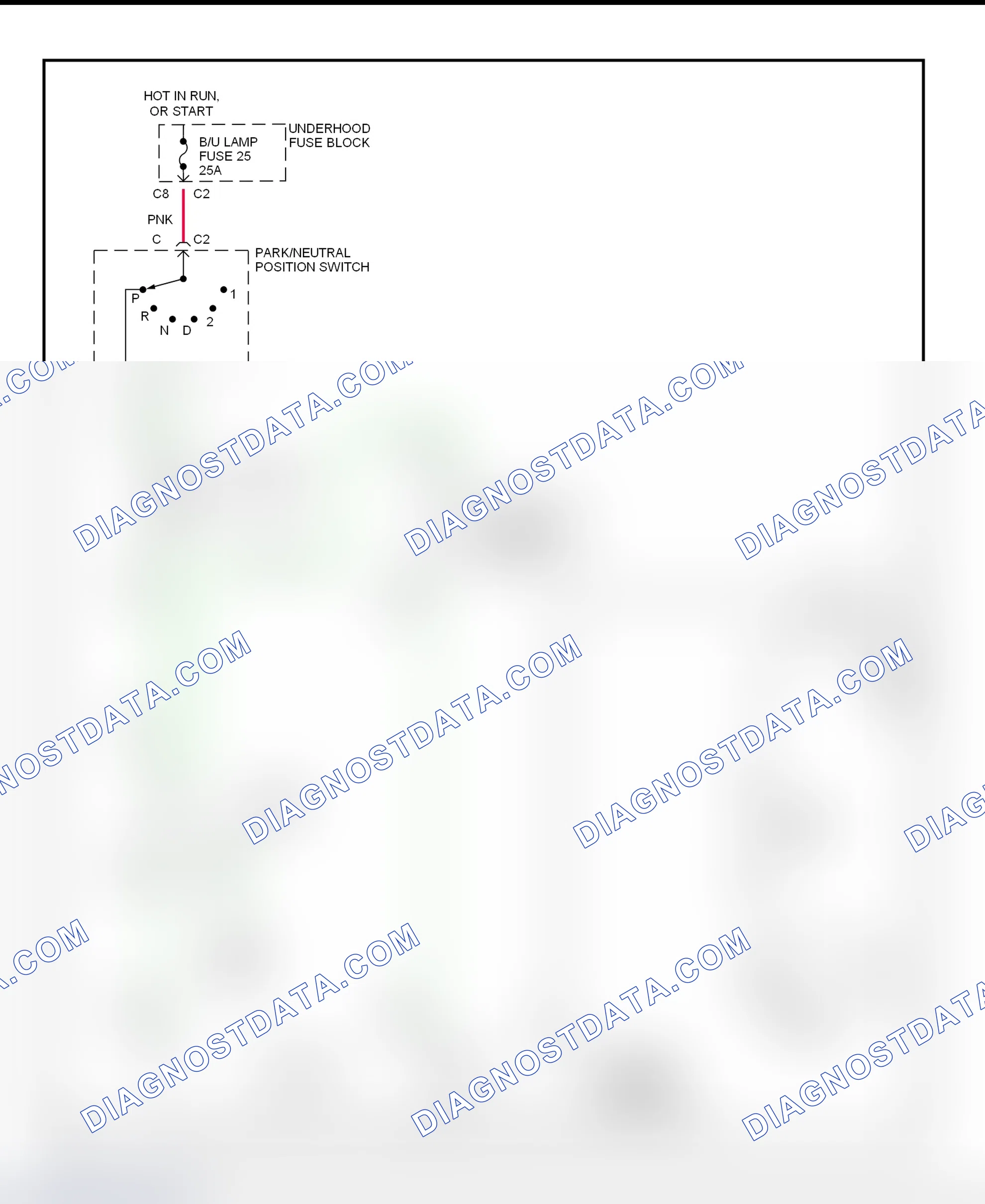 Fig. 10: Shift Interlock System Wiring Diagram ("S" & "T" Series Utility - With Floor Shift)