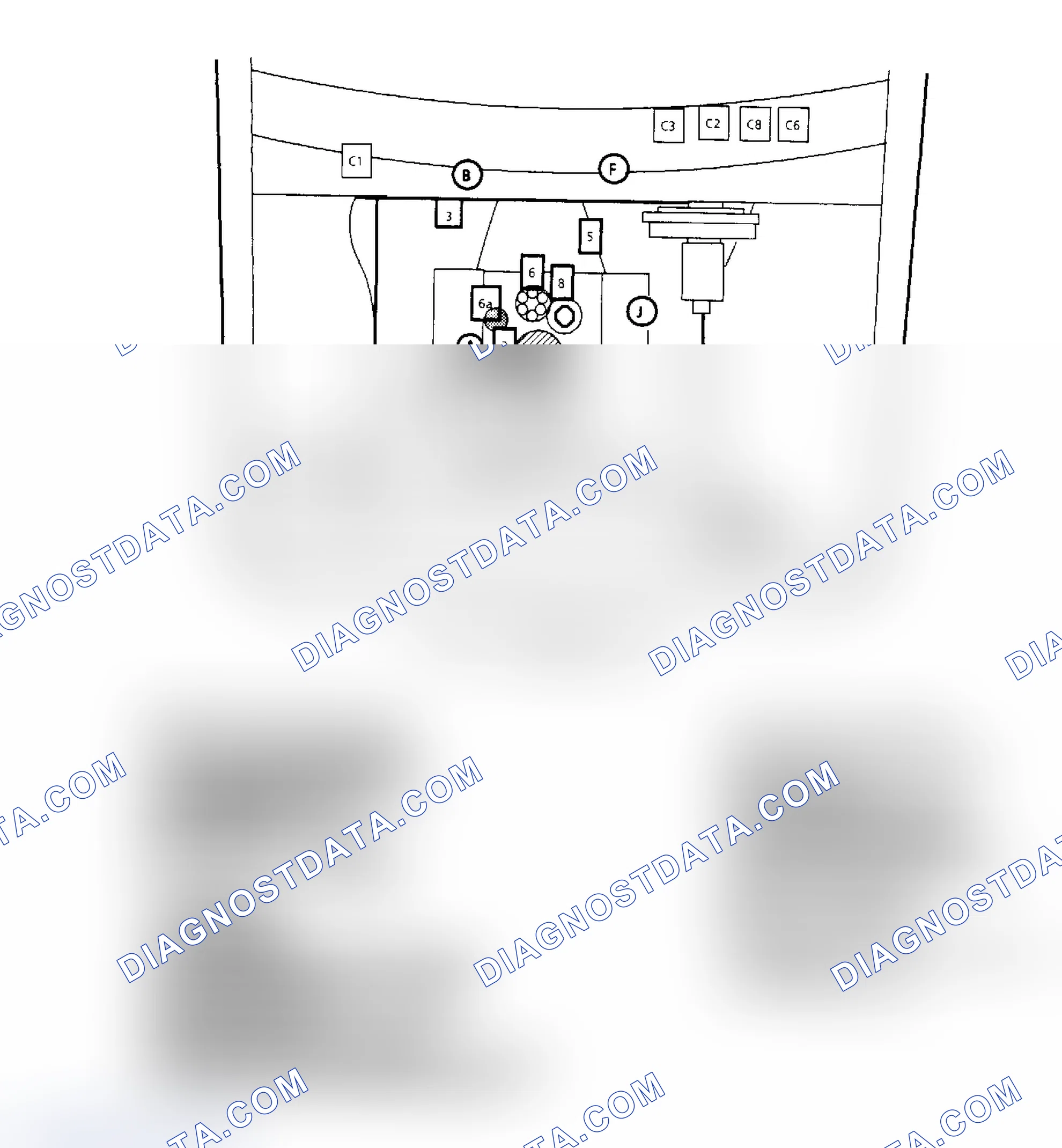 Scheme 146: Component Locations for "C/K" Series 4.3L