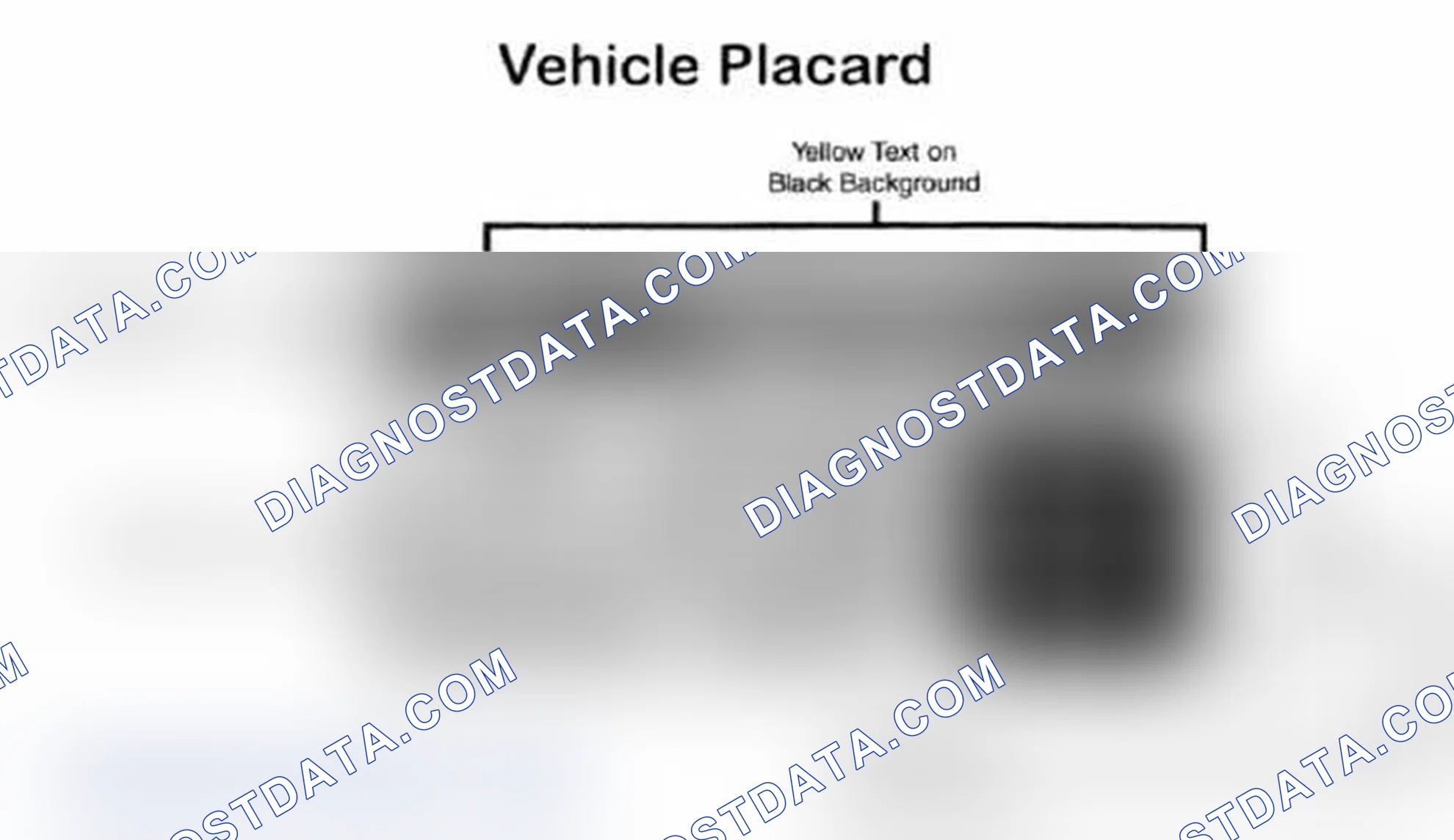 Scheme 28: Vehicle Tire Placard - Typical