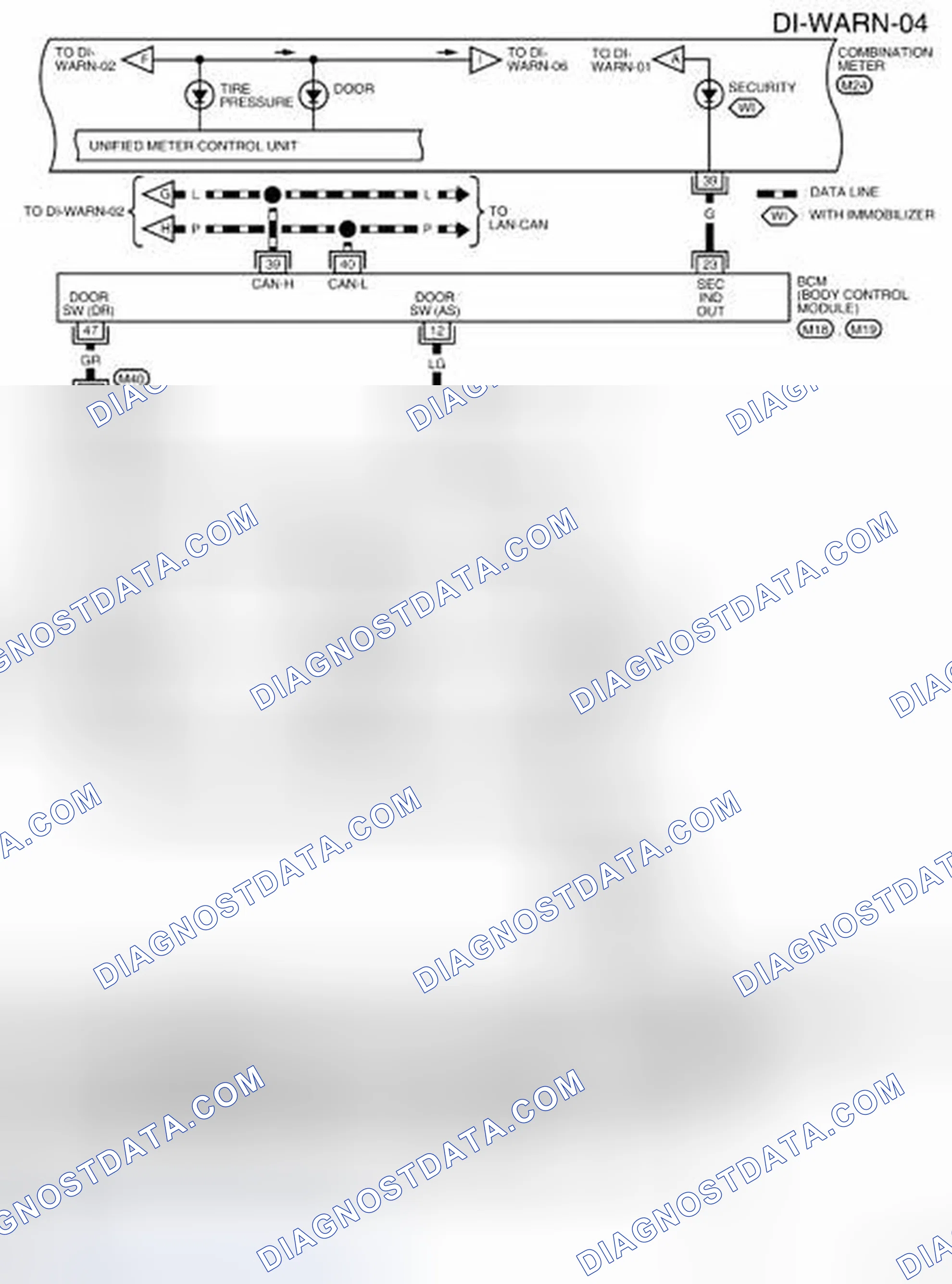 Scheme 17: Wiring Diagram (King Cab) - DI-WARN-04