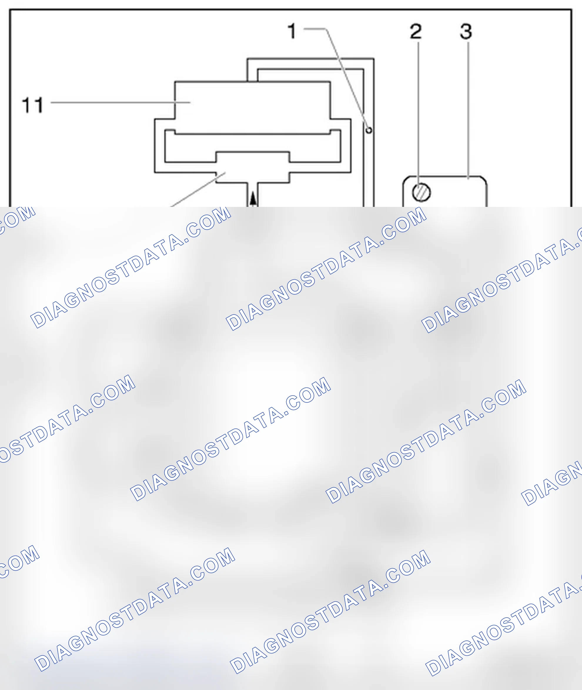 Scheme 605: Coolant hose connection diagram