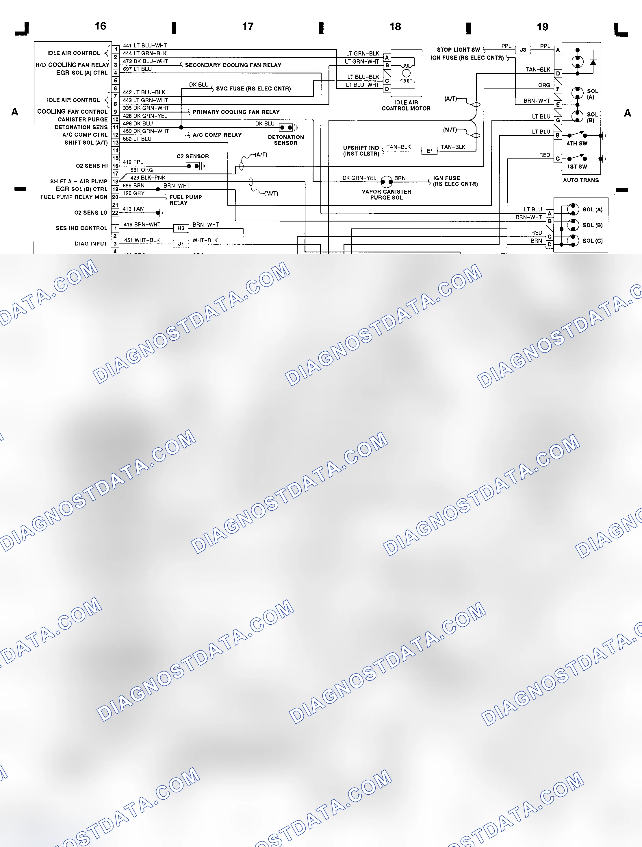 Scheme 24: 3.4L (VIN X) ECM Diagram (Cutlass Supreme, Grand Prix & Lumina)