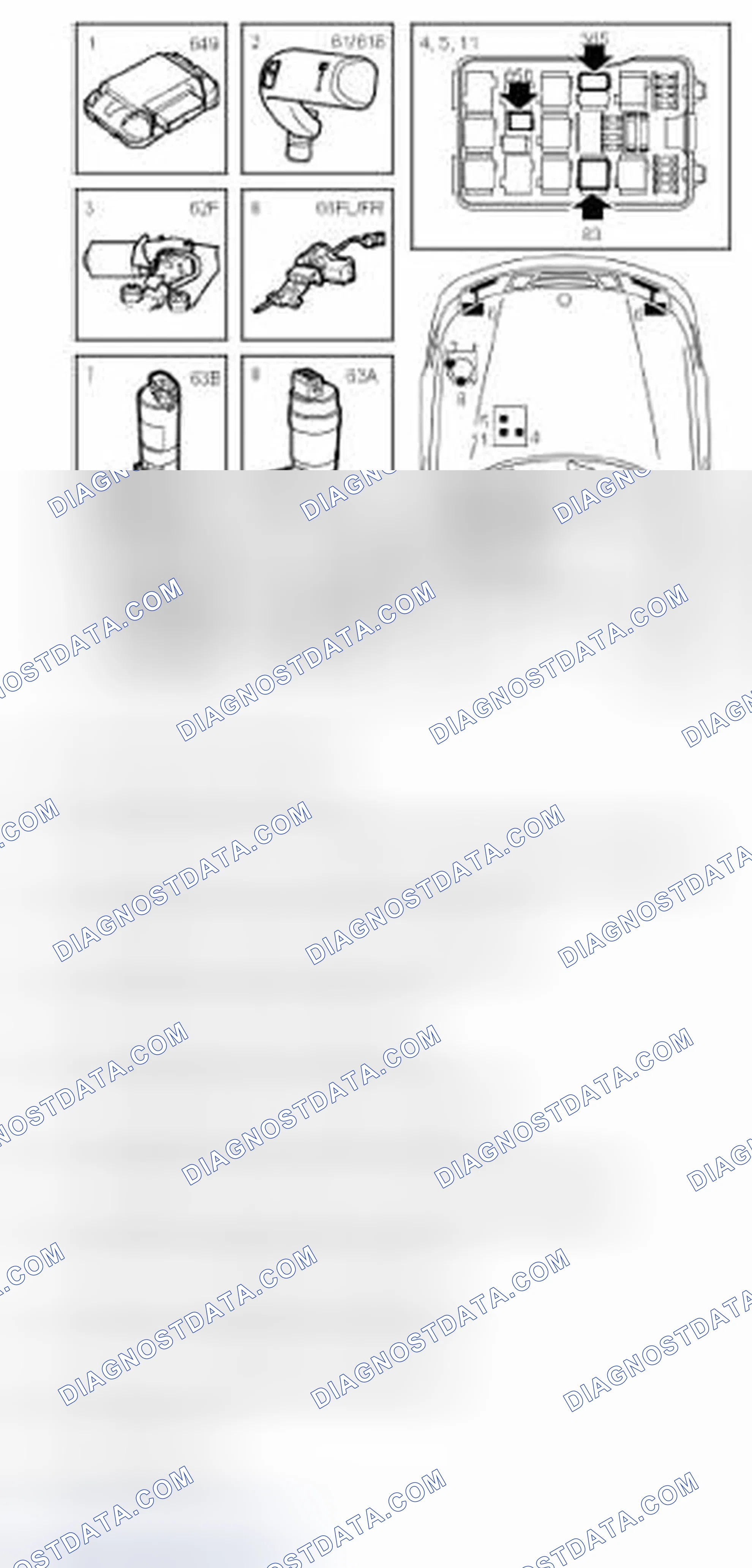 Scheme 15: MAIN COMPONENTS, WASH/WIPE SYSTEMS, RAIN SENSOR