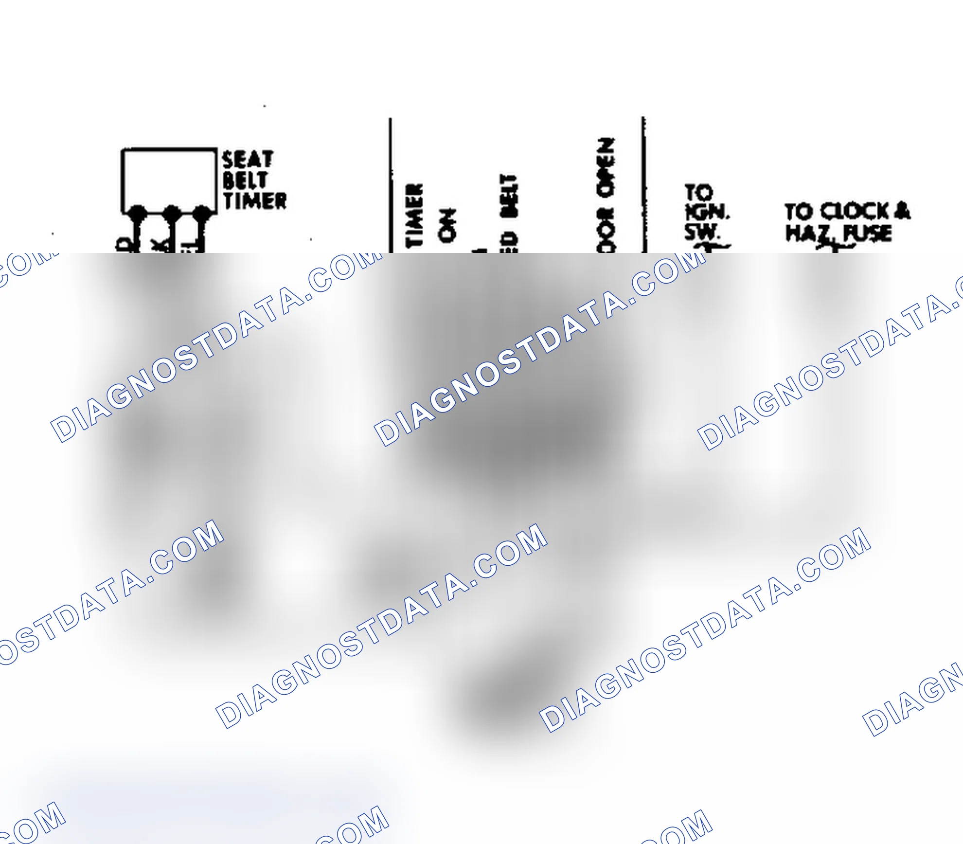 Scheme 4: Jeep Seat Belt Warning System Wiring Diagram (Grand Wagoneer & Trucks Shown)