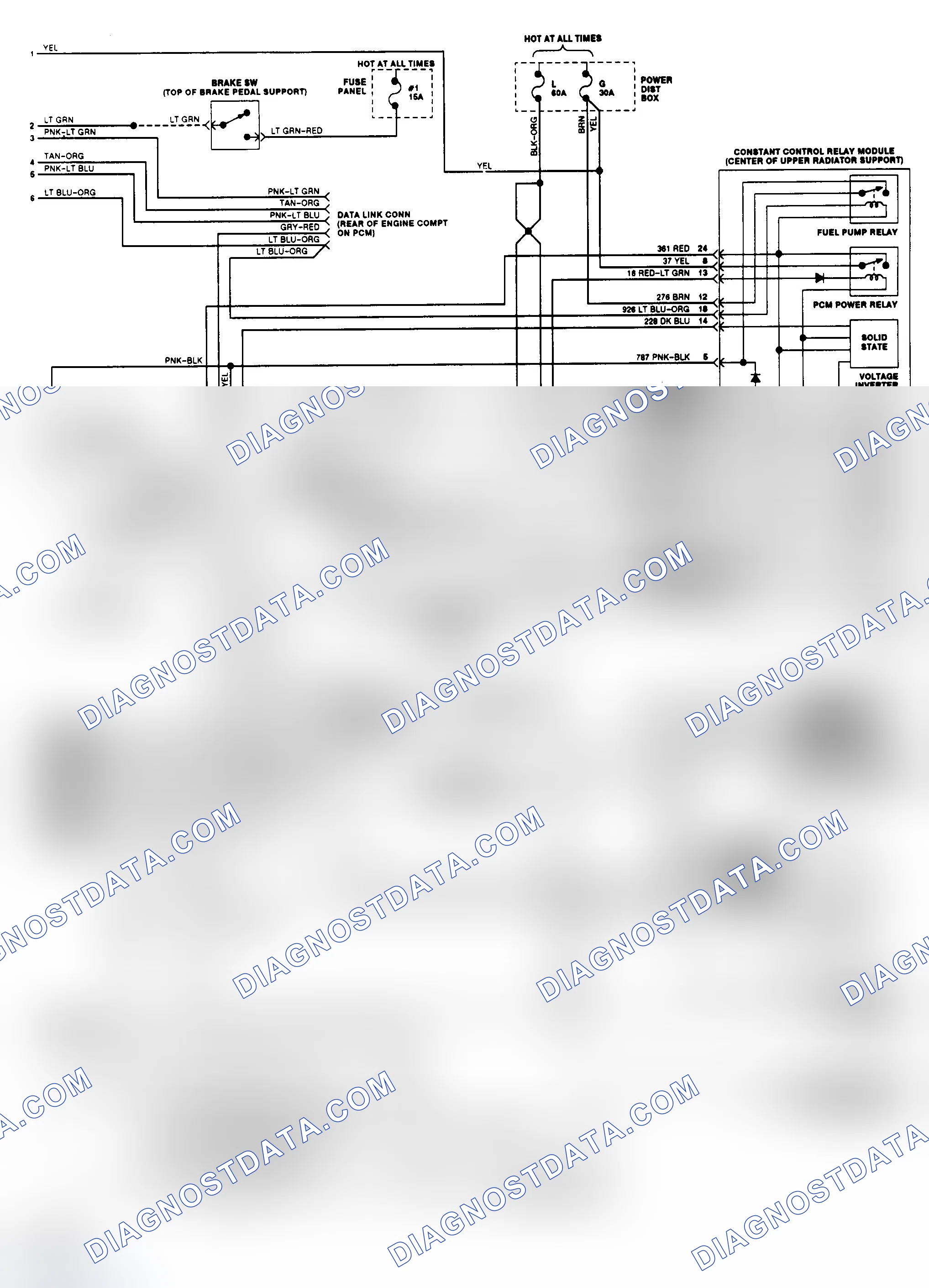 Scheme 130: EEC-IV Wiring Diagram (Continental 3.8L - 2 of 2)