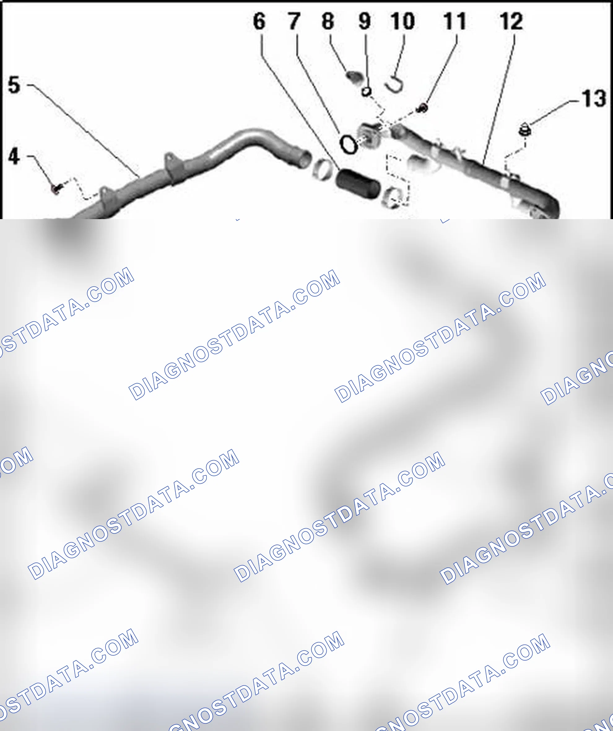 Scheme 312: Coolant pipes, assembly overview