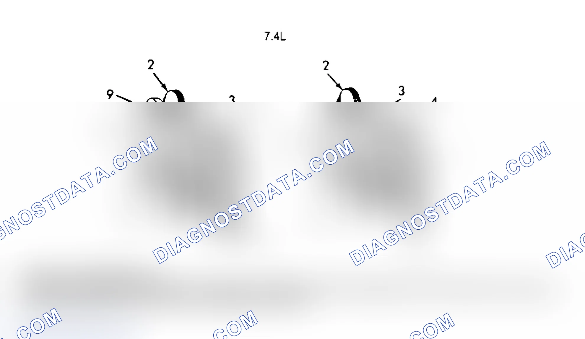 Scheme 6: SERPENTINE BELT ROUTING (7.4L)
