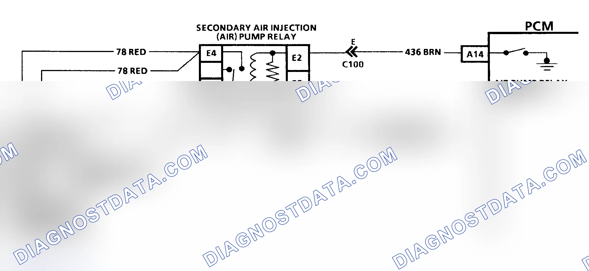Scheme 98: Code 29 Schematic (5.7L) Secondary Air Injection