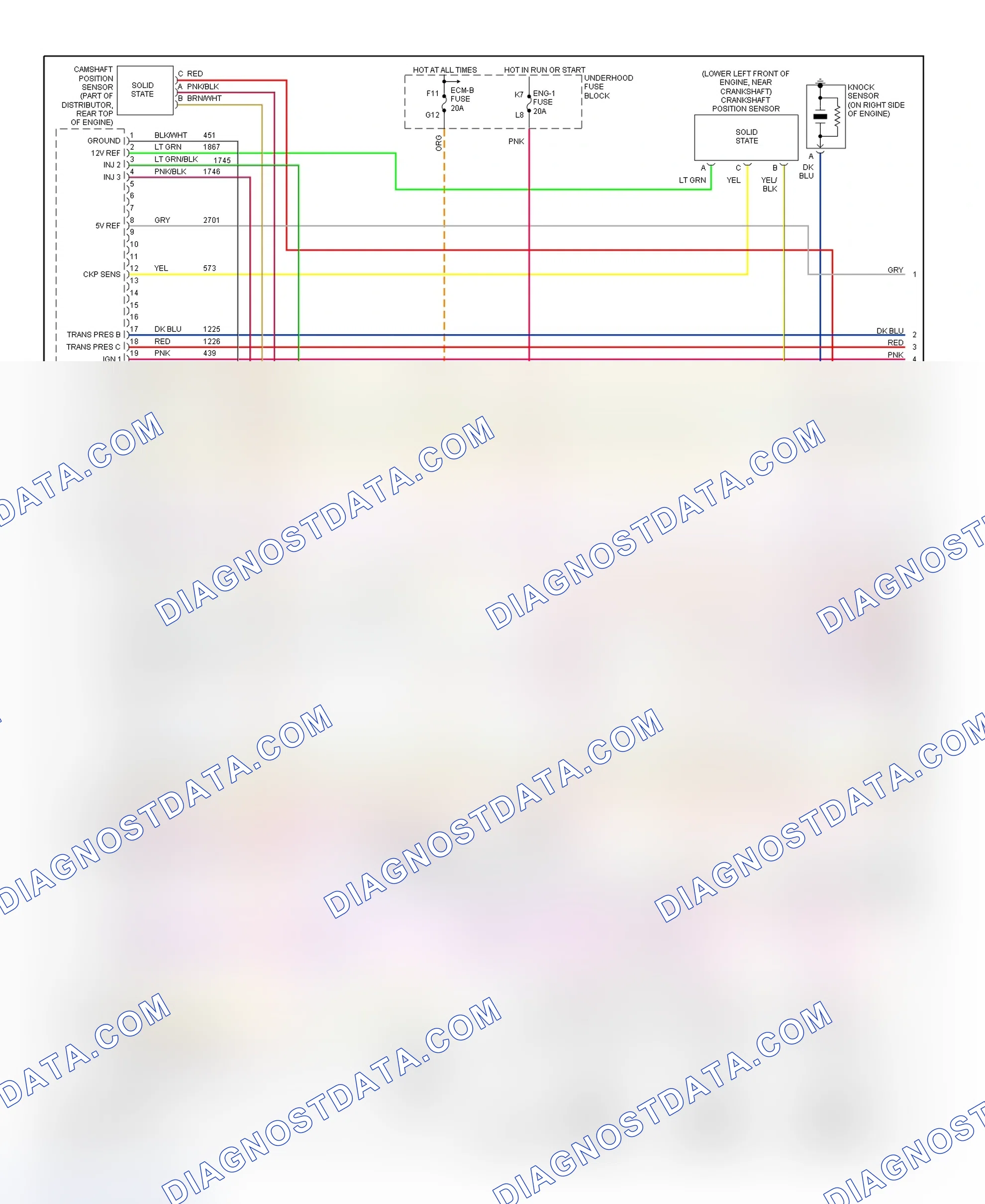 Scheme 123: PCM Wiring Diagram (Chevy Express & Savana - 5.0L & 5.7L Gasoline - 1 Of 4)