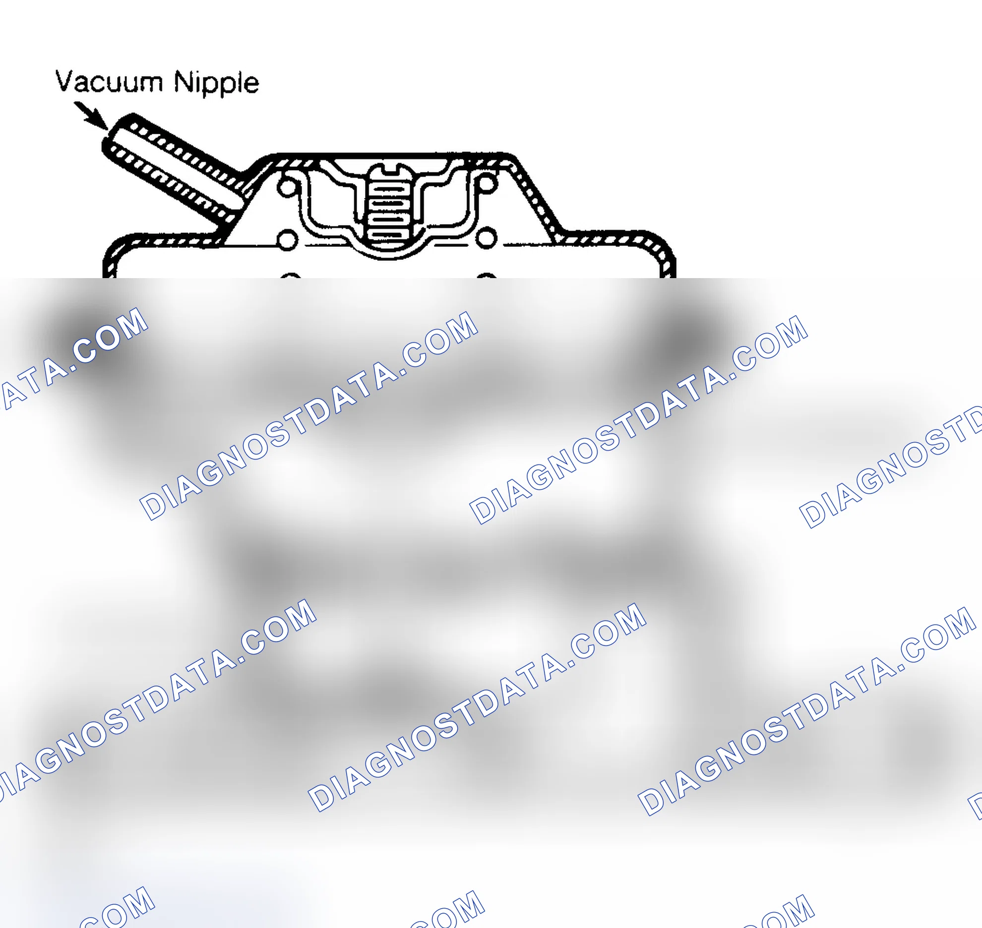 Scheme 48: Cutaway View of EGR Valve Without Backpressure Transducer When testing, apply 8 in. Hg to EGR Valve and hold it for at least 30 seconds.