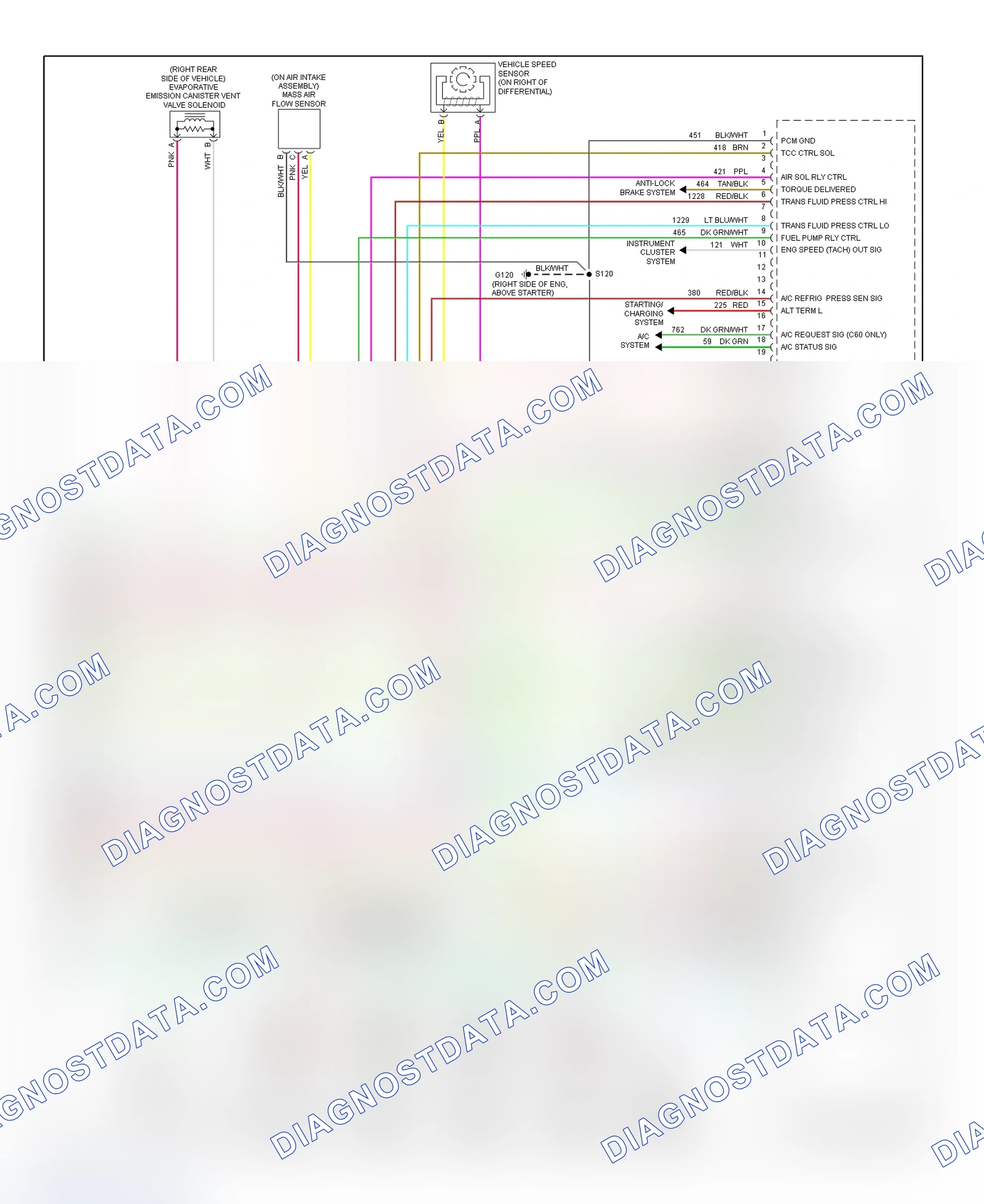 Scheme 67: PCM Wiring Diagram (Corvette - 5.7L - 4 Of 4)