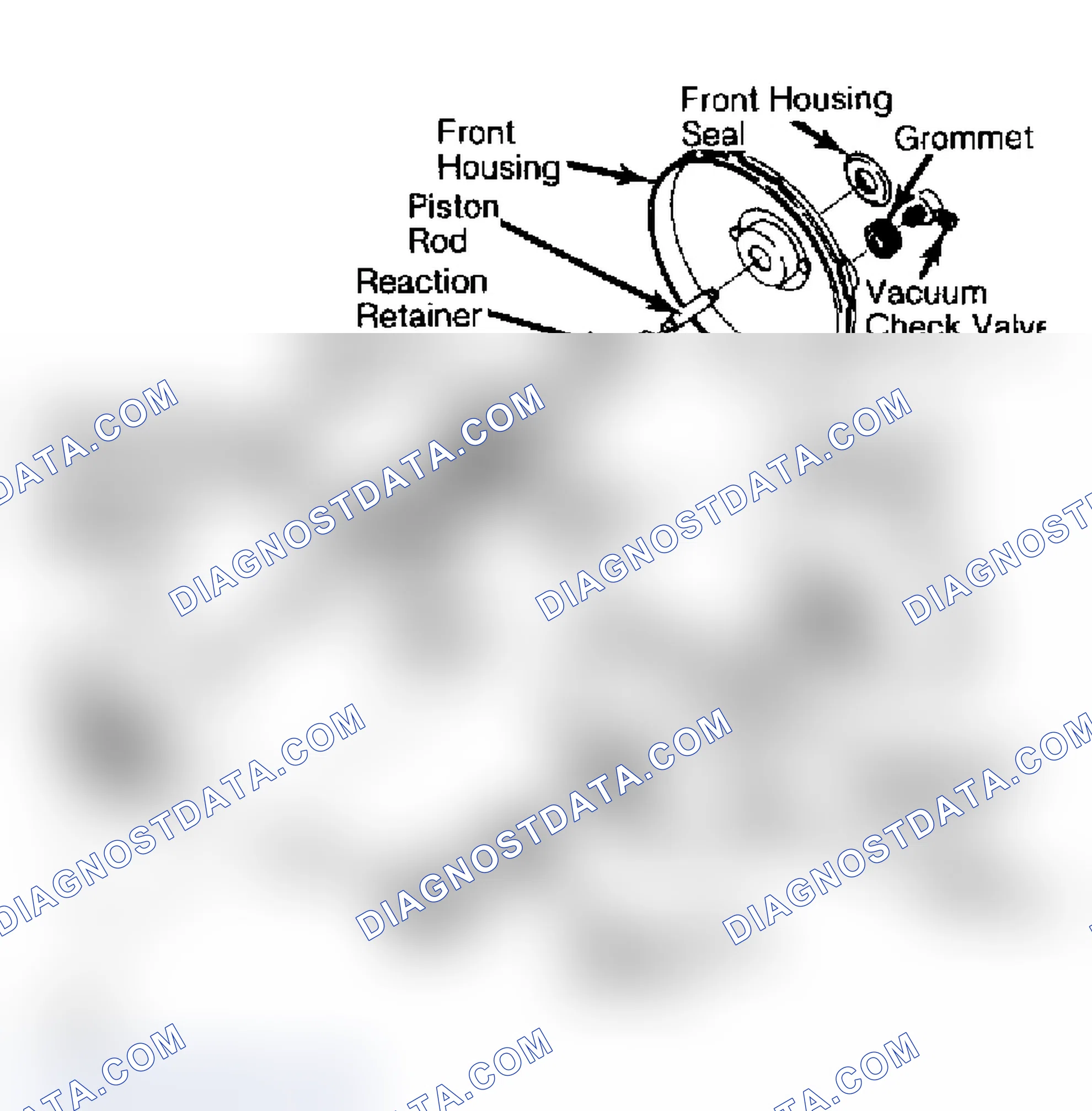 Scheme 16: Typical Delco-Moraine Single Diaphragm Power Brake Unit Do not disassemble power push rod assembly.
