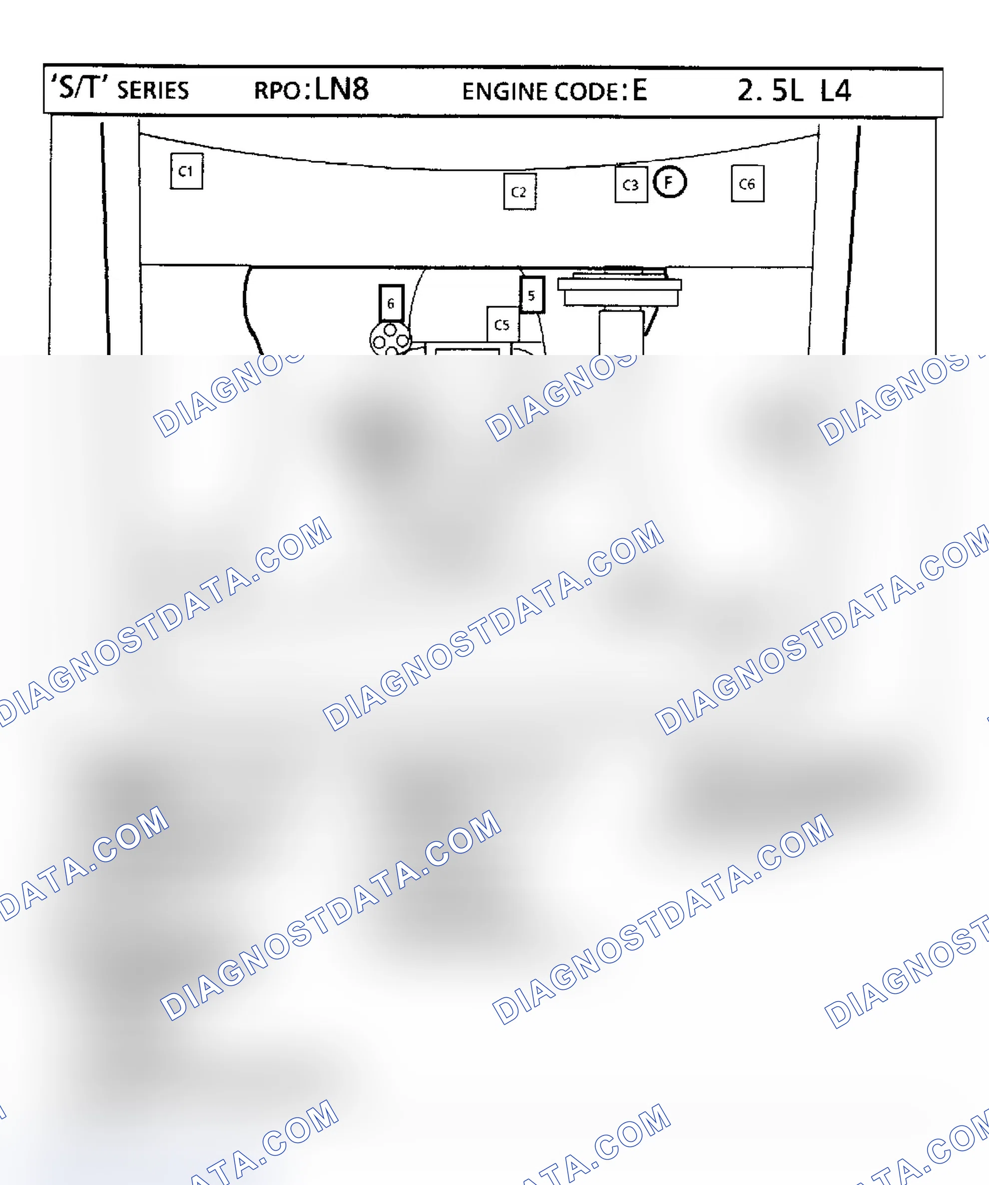 Scheme 99: 2.5L VIN "E" - "S/T" Series Truck Component Locations